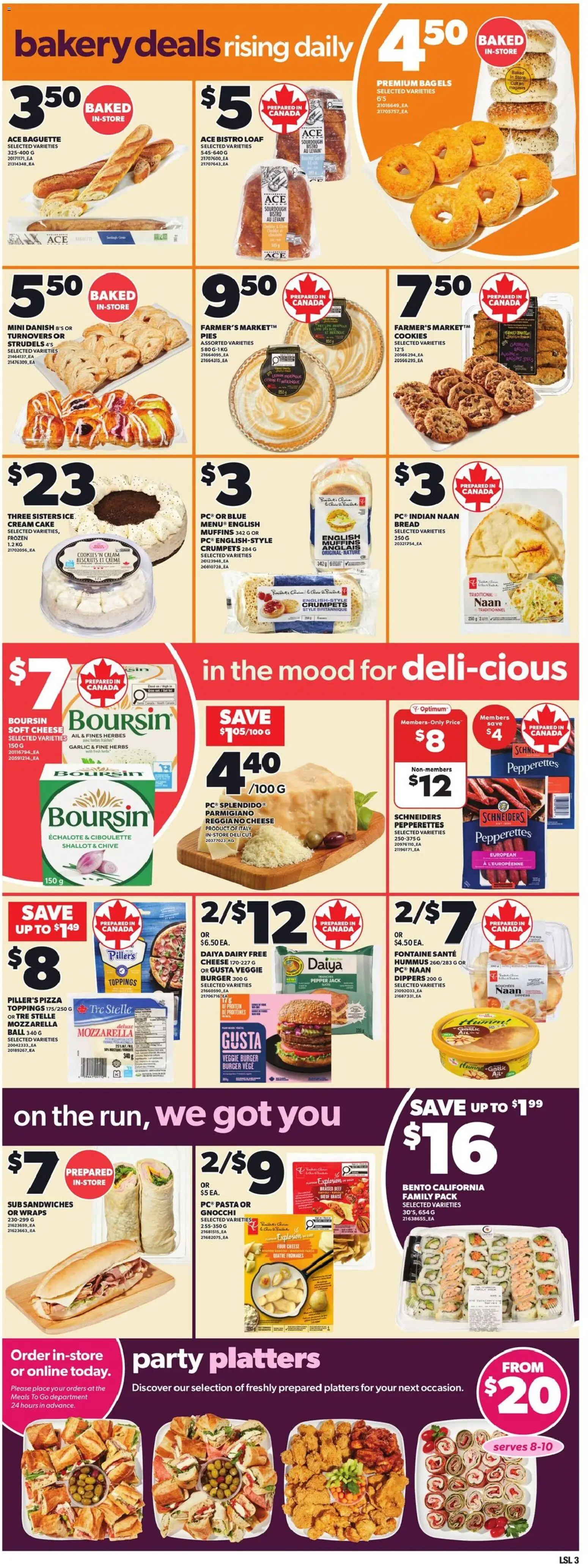 Loblaws flyer valid from 16.04.2026 | Page: 7 | Products: Beef, Pasta, Cheese, Bread
