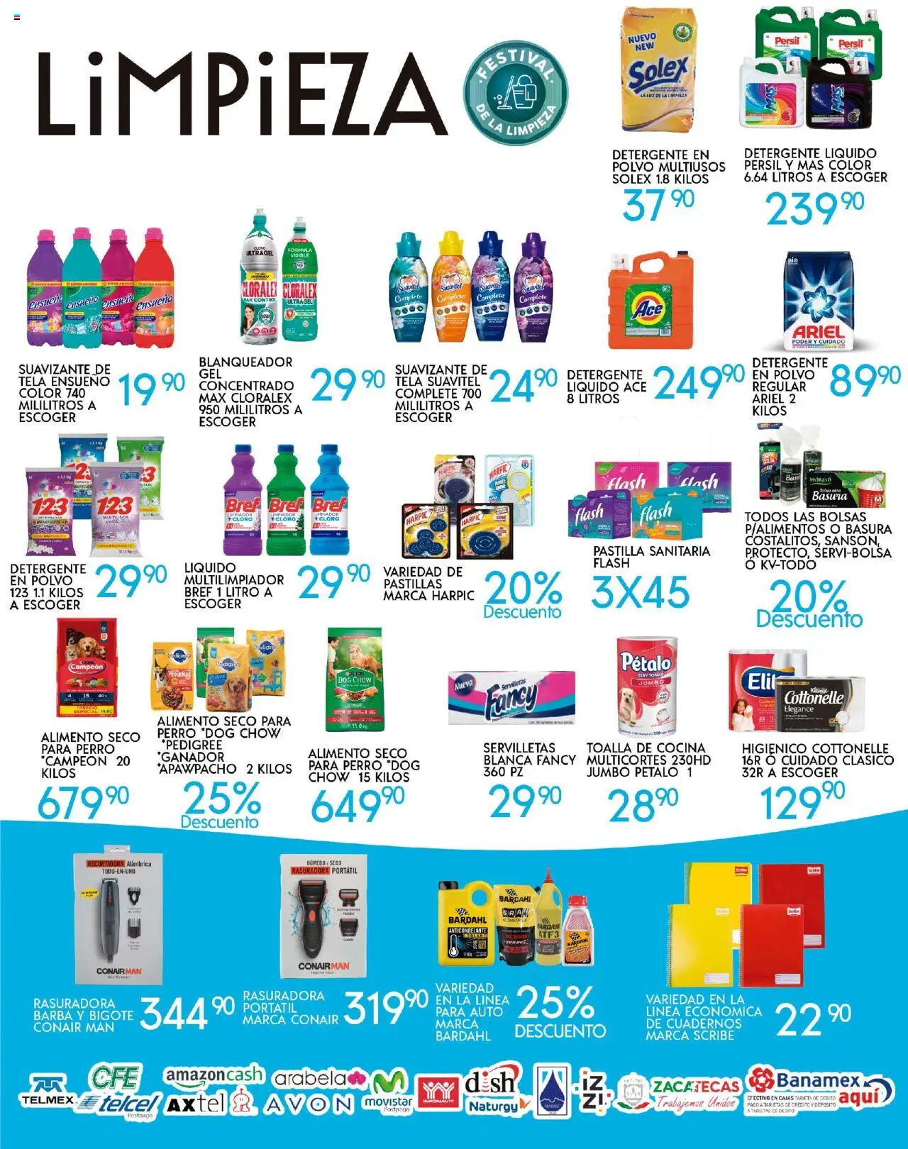 Nuevas ofertas de Alsuper válidas en toda la República Mexicana desde el 23.09.2025. ¡Encuentra las mejores ofertas en Alsuper - Folleto Zacatecas! | Página: 5 | Productos: Suavizante, Toalla, Cocina, Servilletas