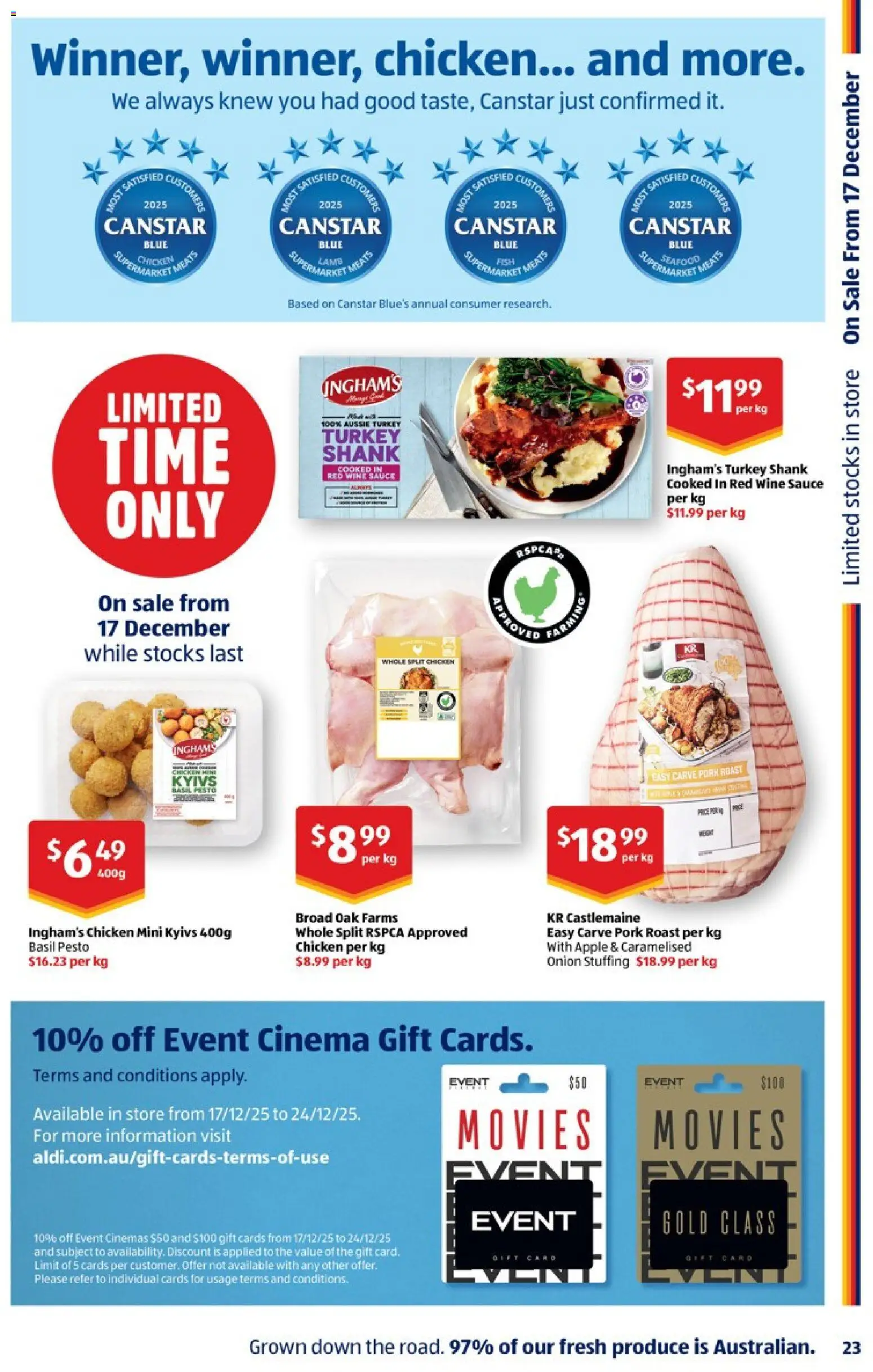 Aldi catalogue - valid from 24.12.2025 | Page: 23 | Products: Wine, Lamb, Fish, Seafood