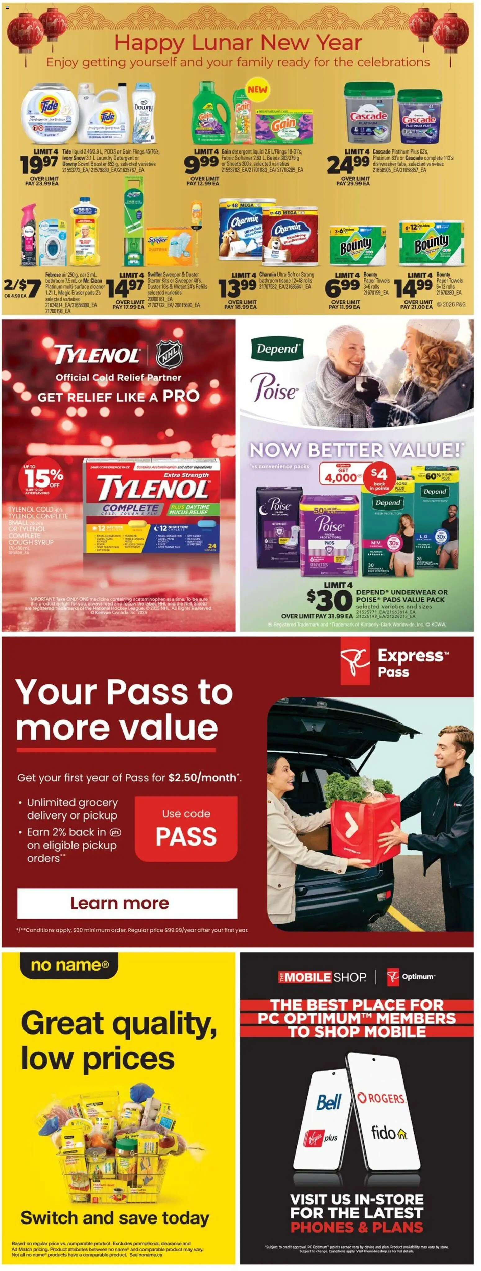 Real Canadian Superstore flyer valid from 15.01.2026 | Page: 35 | Products: Dishwasher, Fabric softener, Detergent, Underwear