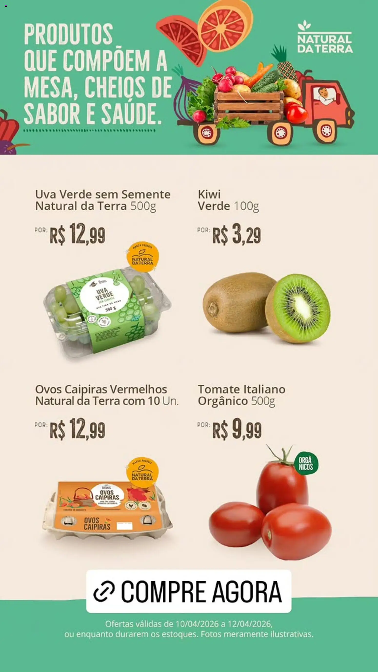 Natural da Terra Folheto - válido de 10.04.2026 | Página: 2 | Produtos: Ovos, Kiwi