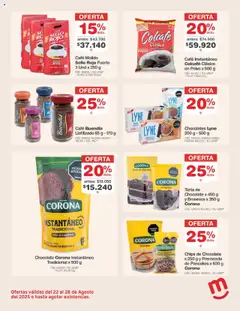 Makro revista - valida desde el 22.08.2025 | Página: 12 | Productos: Chocolates, Polvo, Crema de leche, Chocolate