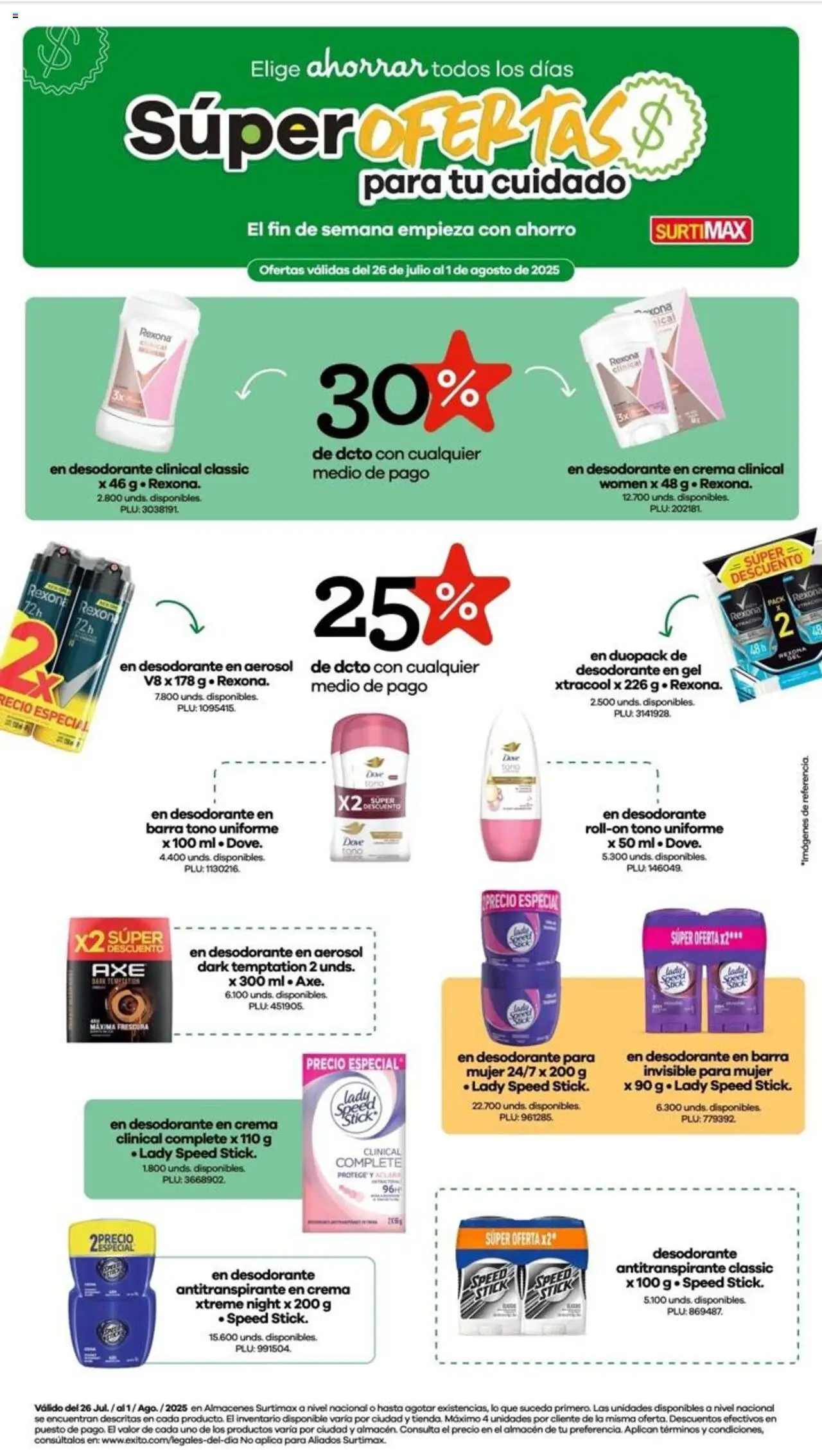 Surtimax revista - valida desde el 26.07.2025 | Página: 7 | Productos: Crema, Desodorante, Antitranspirante