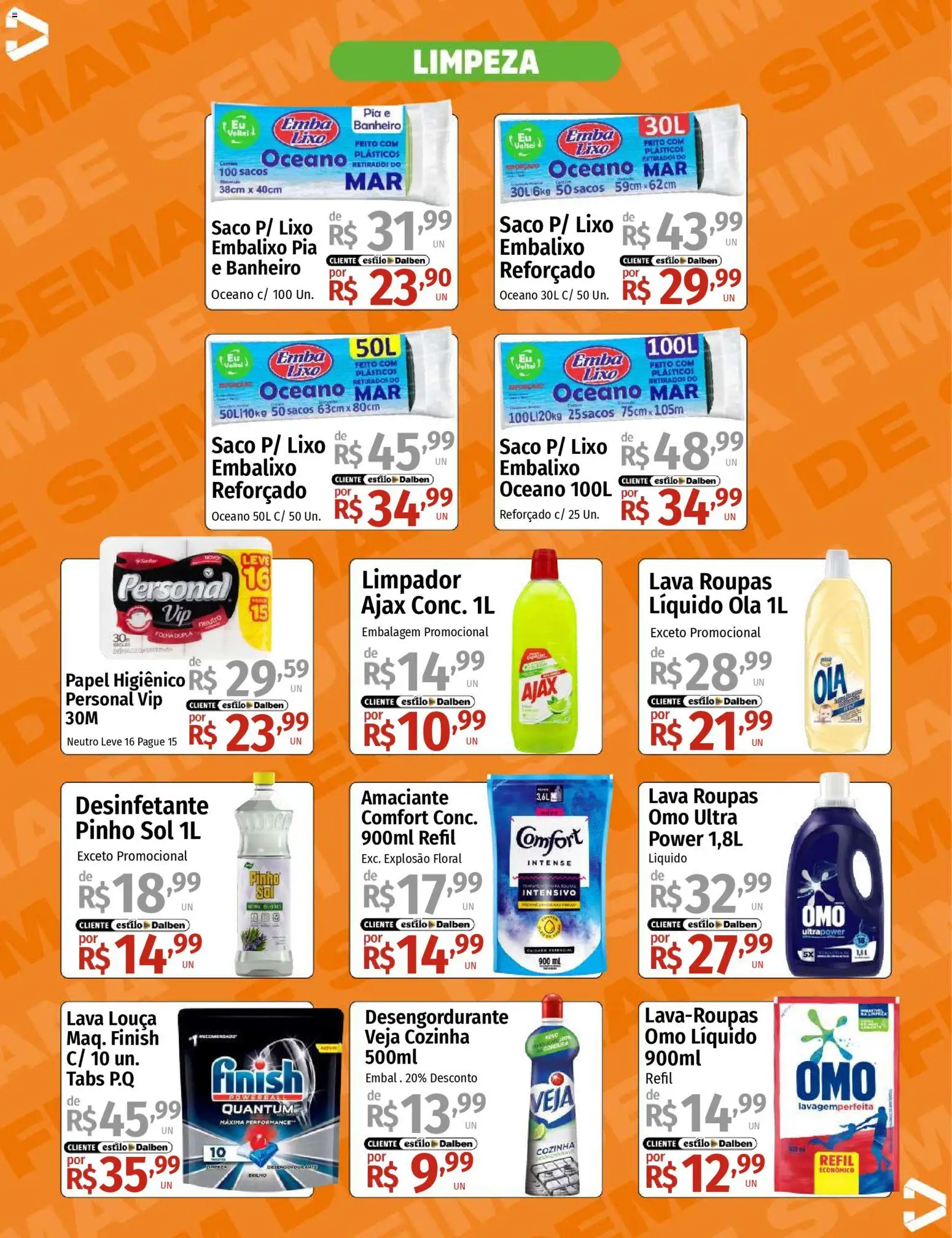 Supermercado Dalben Folheto - válido de 27.02.2026 | Página: 12 | Produtos: Desengordurante, Pia, Amaciante, Desinfetante