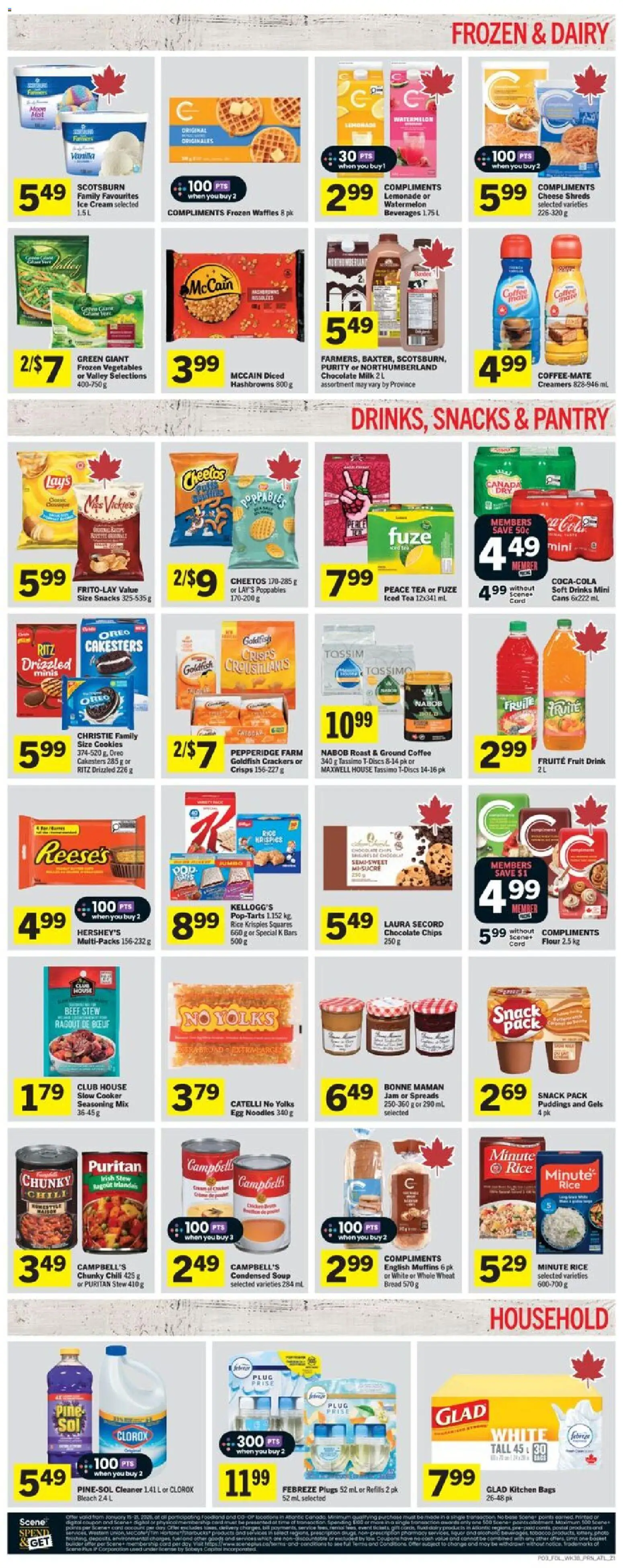 Foodland flyer valid from 15.01.2026 | Page: 4 | Products: Noodles, Milk, Bread, Chocolate