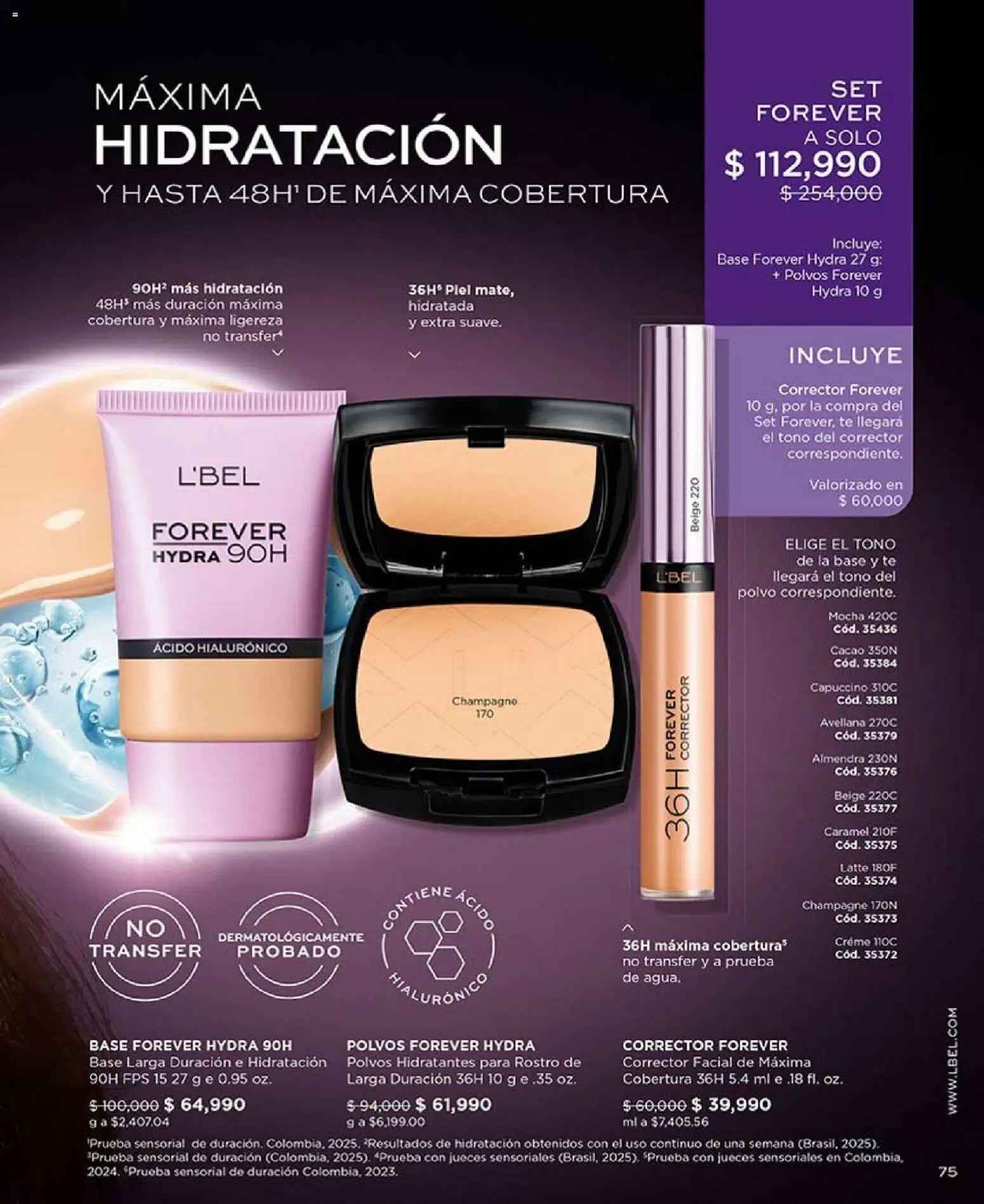 L'Bel revista - valida desde el 01.02.2026 | Página: 75 | Productos: Té, Almendra, Polvo, Corrector