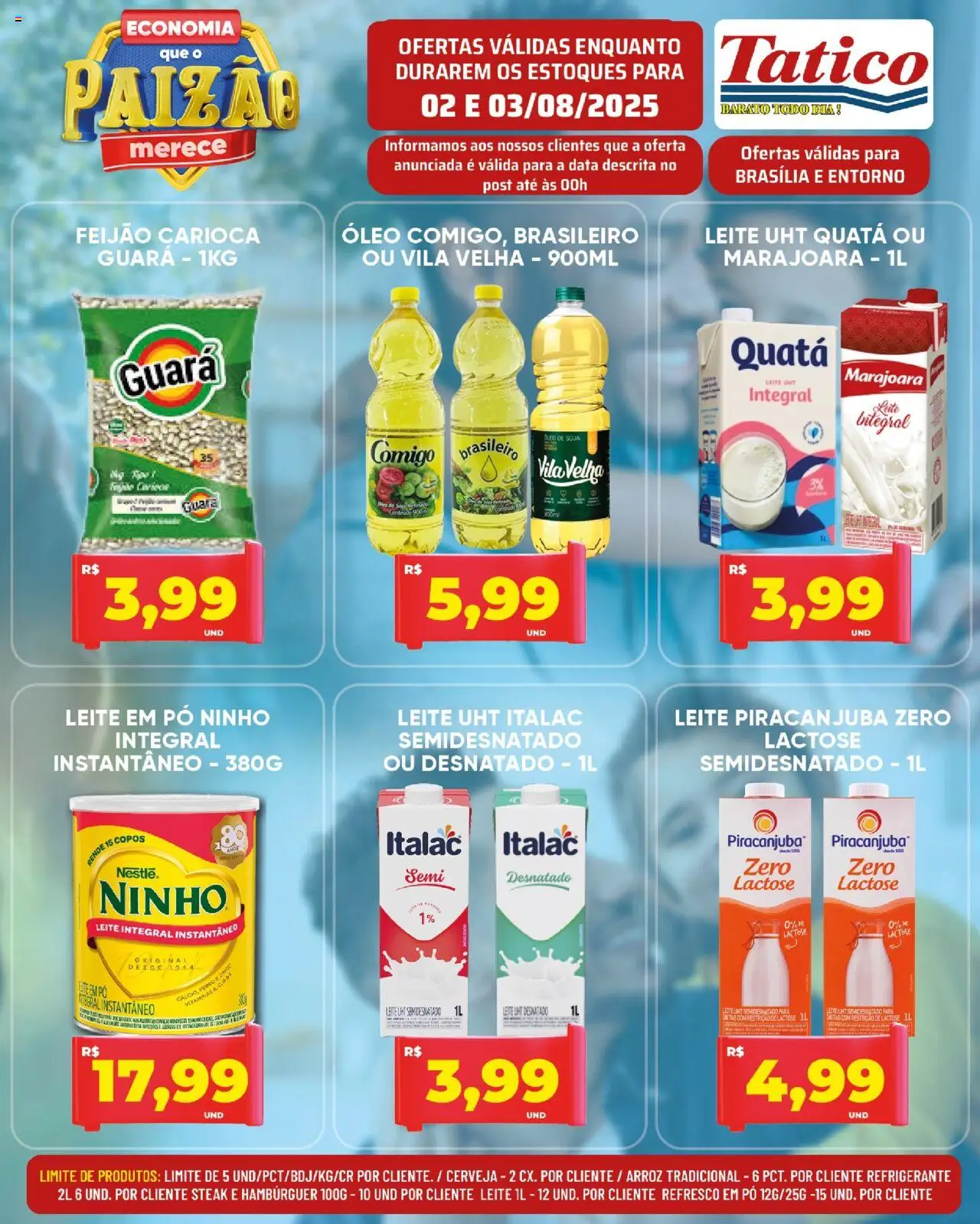 Tatico Folheto - válido de 04.08.2025 | Página: 20 | Produtos: Feijão, Refresco, Cerveja, Refrigerante