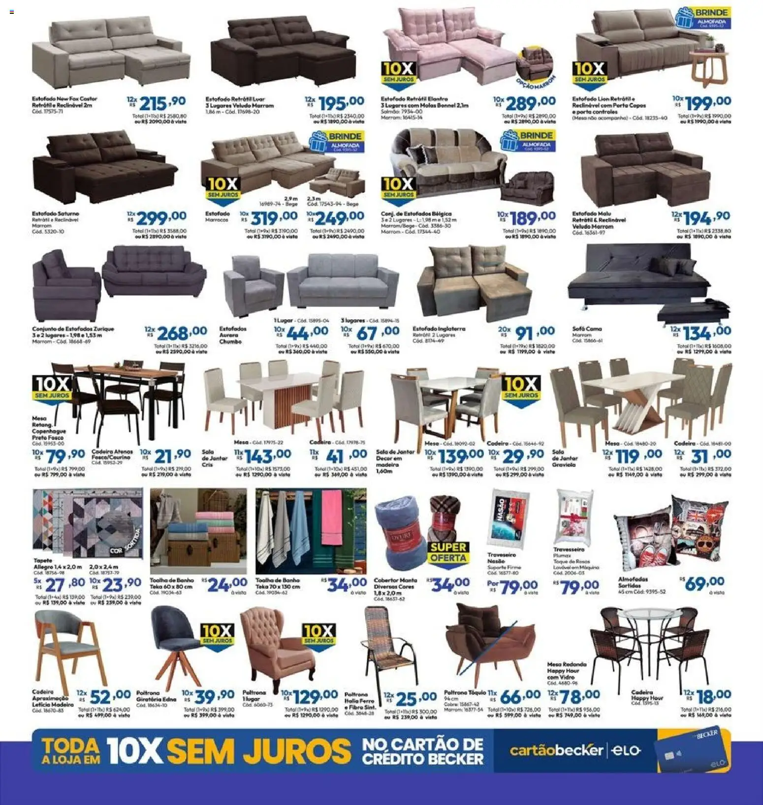 Lojas Becker Folheto - válido de 01.02.2026 | Página: 13 | Produtos: Porta, Sofá, Cadeira, Tapete
