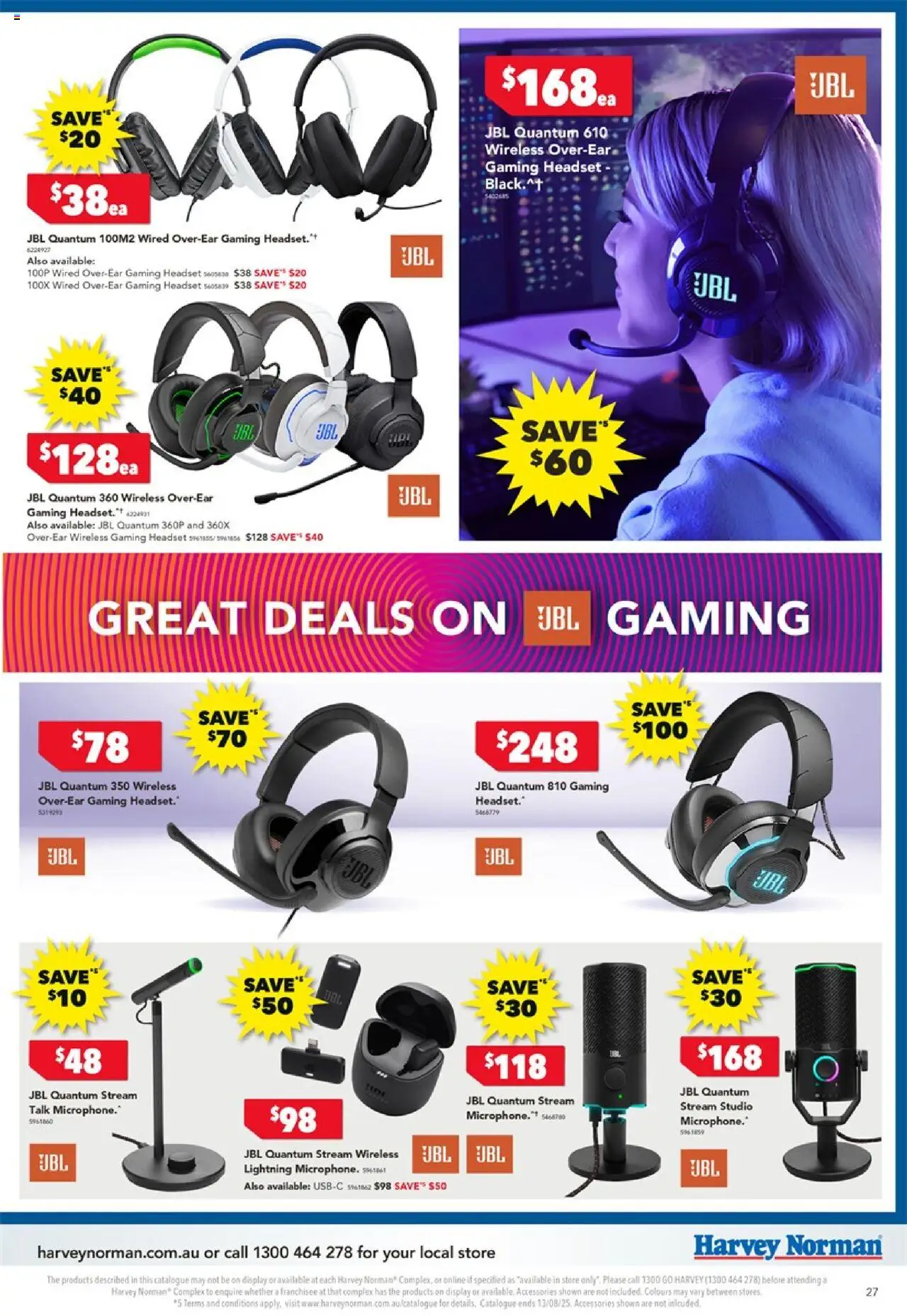 Harvey Norman catalogue - valid from 02.08.2025 | Page: 27 | Products: Accessories, Headset, Microphone