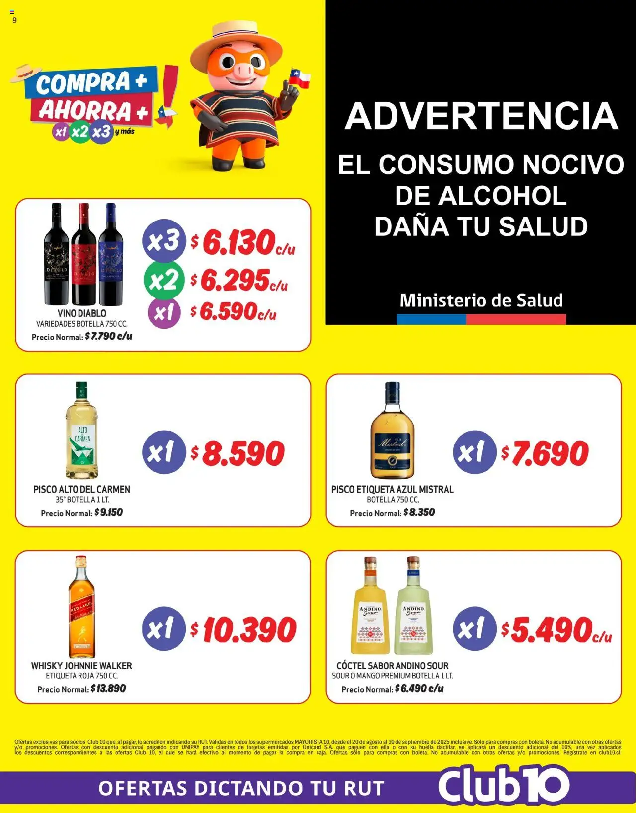 Mayorista 10 Ofertas │ válido desde el 20.08.2025 | Página: 9 | Productos: Mango, Botella, Vino, Whisky