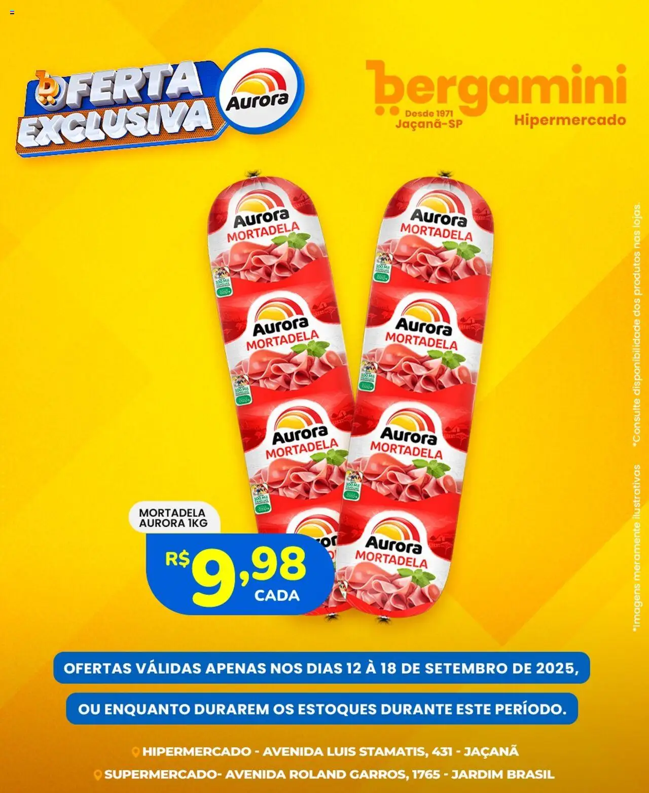 Supermercado Bergamini Folheto - válido de 12.09.2025 | Página: 7 | Produtos: Mortadela