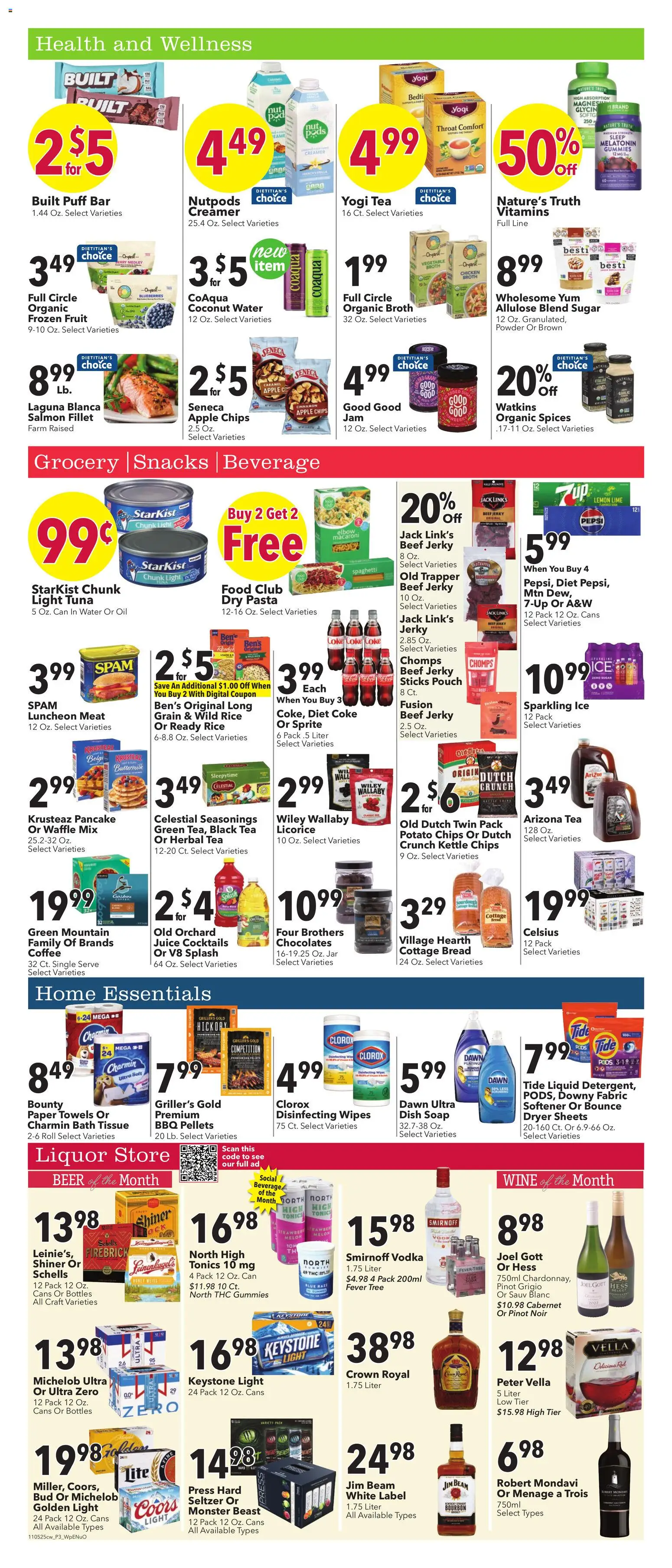 Cash Wise Weekly Ad - valid from 05.11.2025 | Page: 5 | Products: Beef, Chips, Blueberries, Kettle