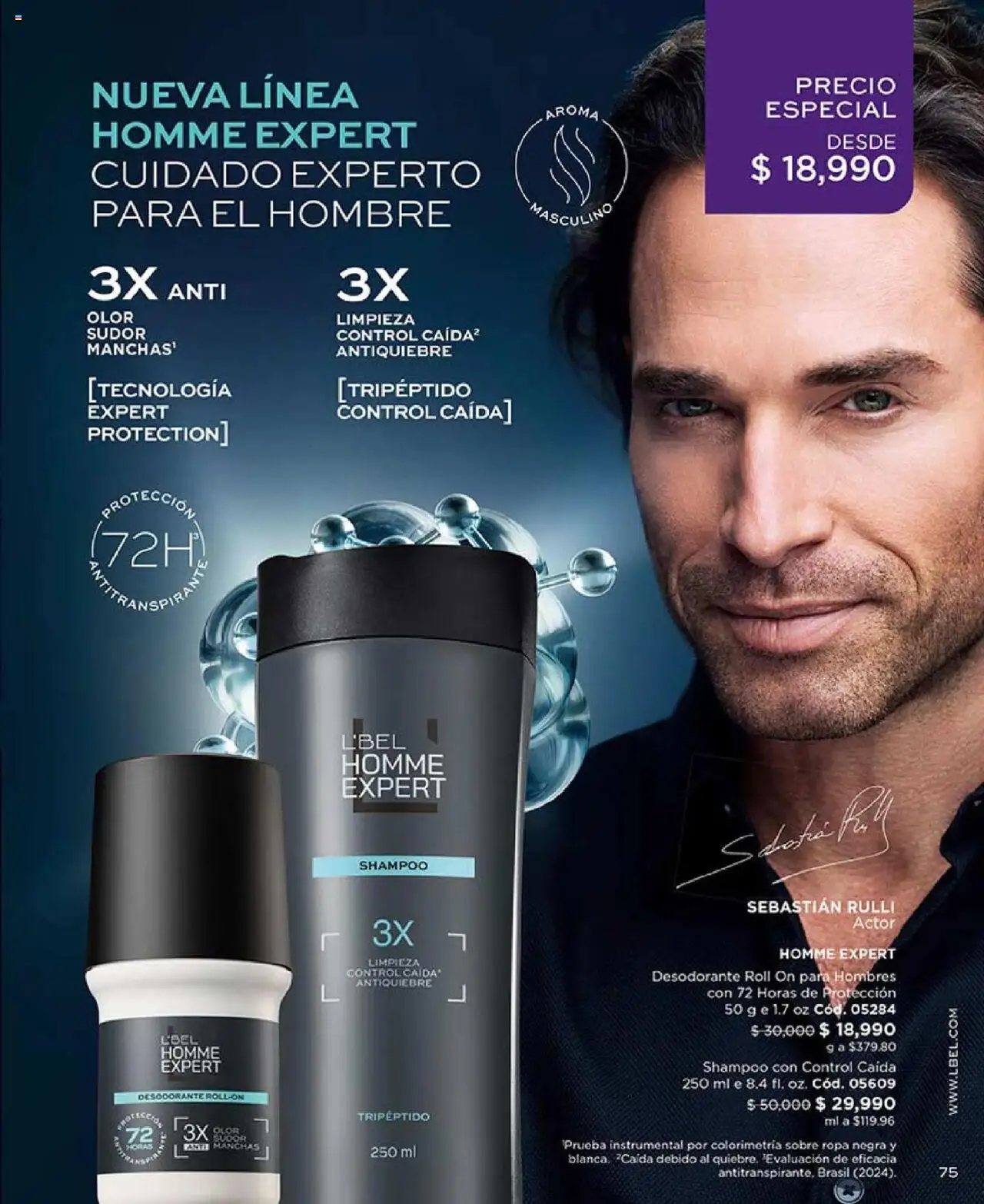 L'Bel revista - valida desde el 27.05.2025 | Página: 75 | Productos: Shampoo, Desodorante, Antitranspirante, Ropa