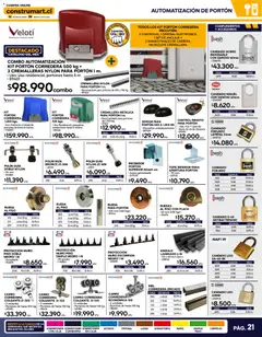 Construmart Ofertas válido desde el 01.02.2026 | Página: 21 | Productos: Control remoto, Caja, Riel, Candado