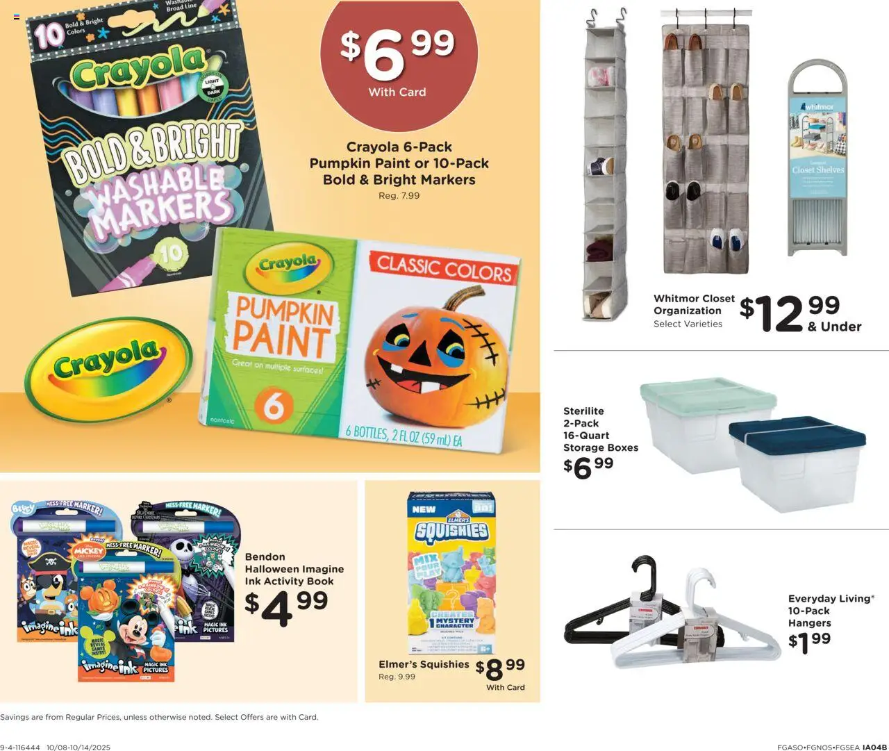 Fred Meyer Home & Apparel - valid from 08.10.2025 | Page: 5 | Products: Ink, Closet, Pumpkin