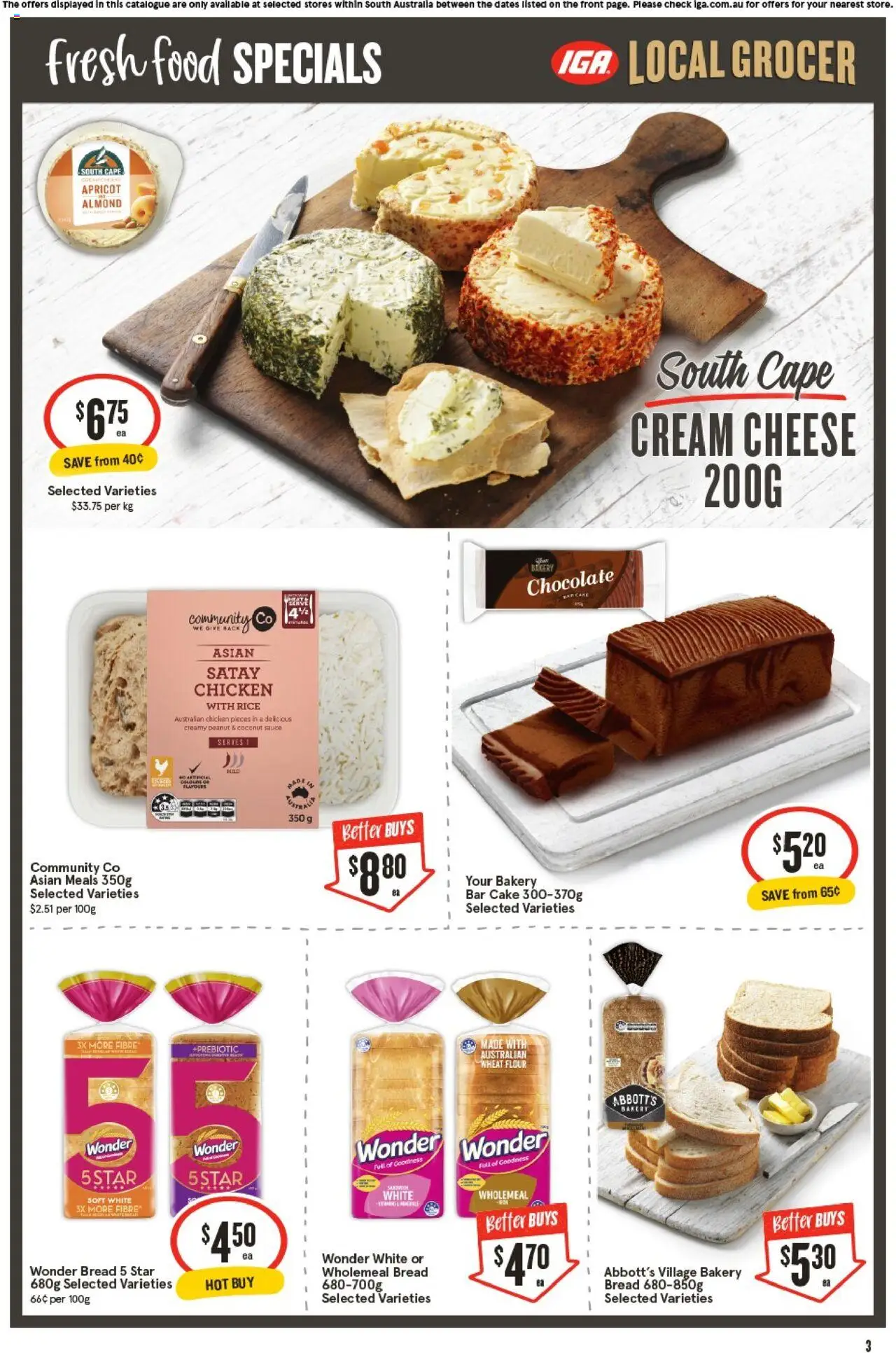 IGA catalogue - valid from 01.10.2025 | Page: 3 | Products: Chocolate, Cream, Sauce, Wheat