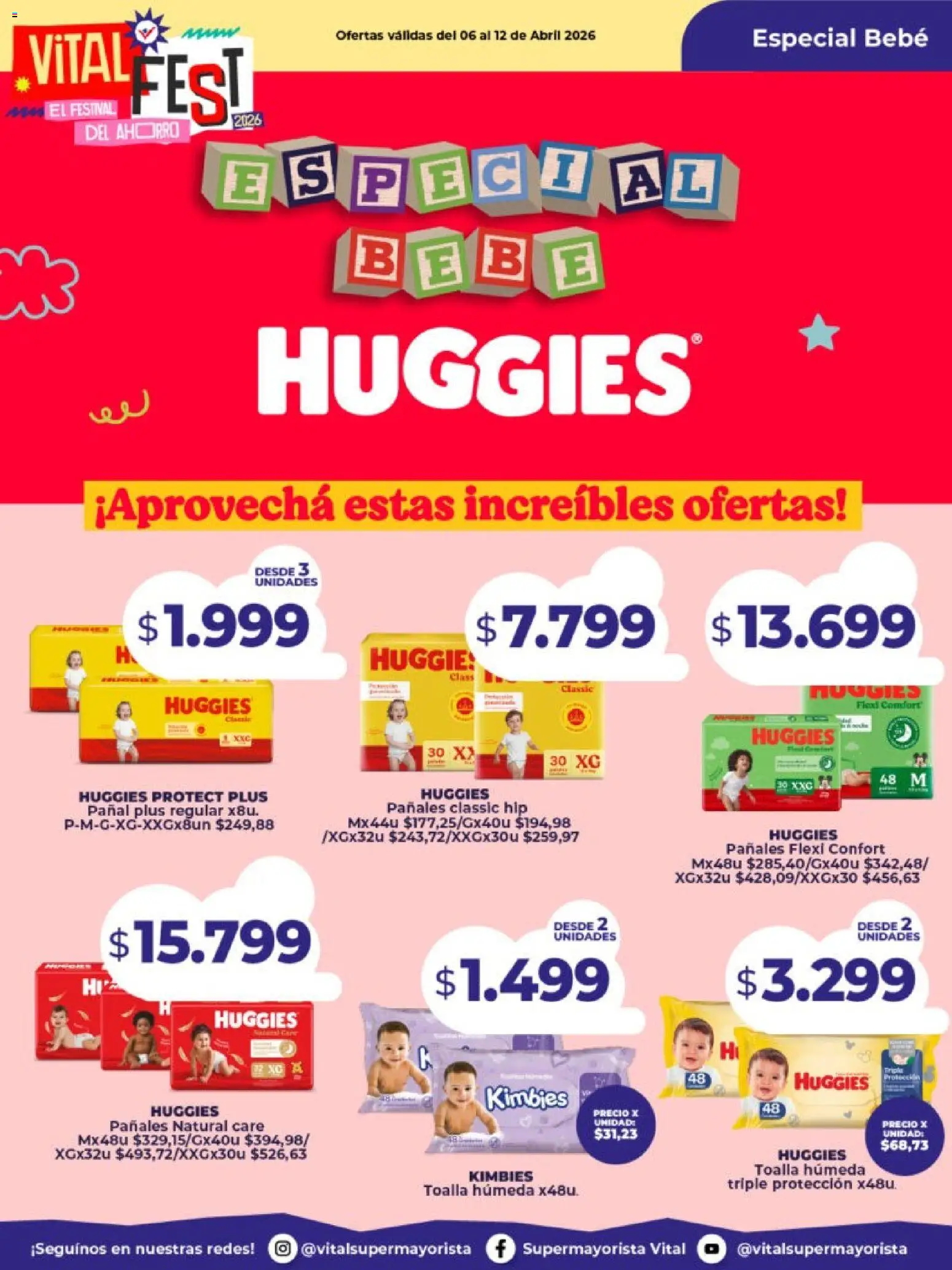 Vital - Especial de pañales │ válido desde el 06.04.2026 | Página: 4 | Productos: Toalla, Pañales