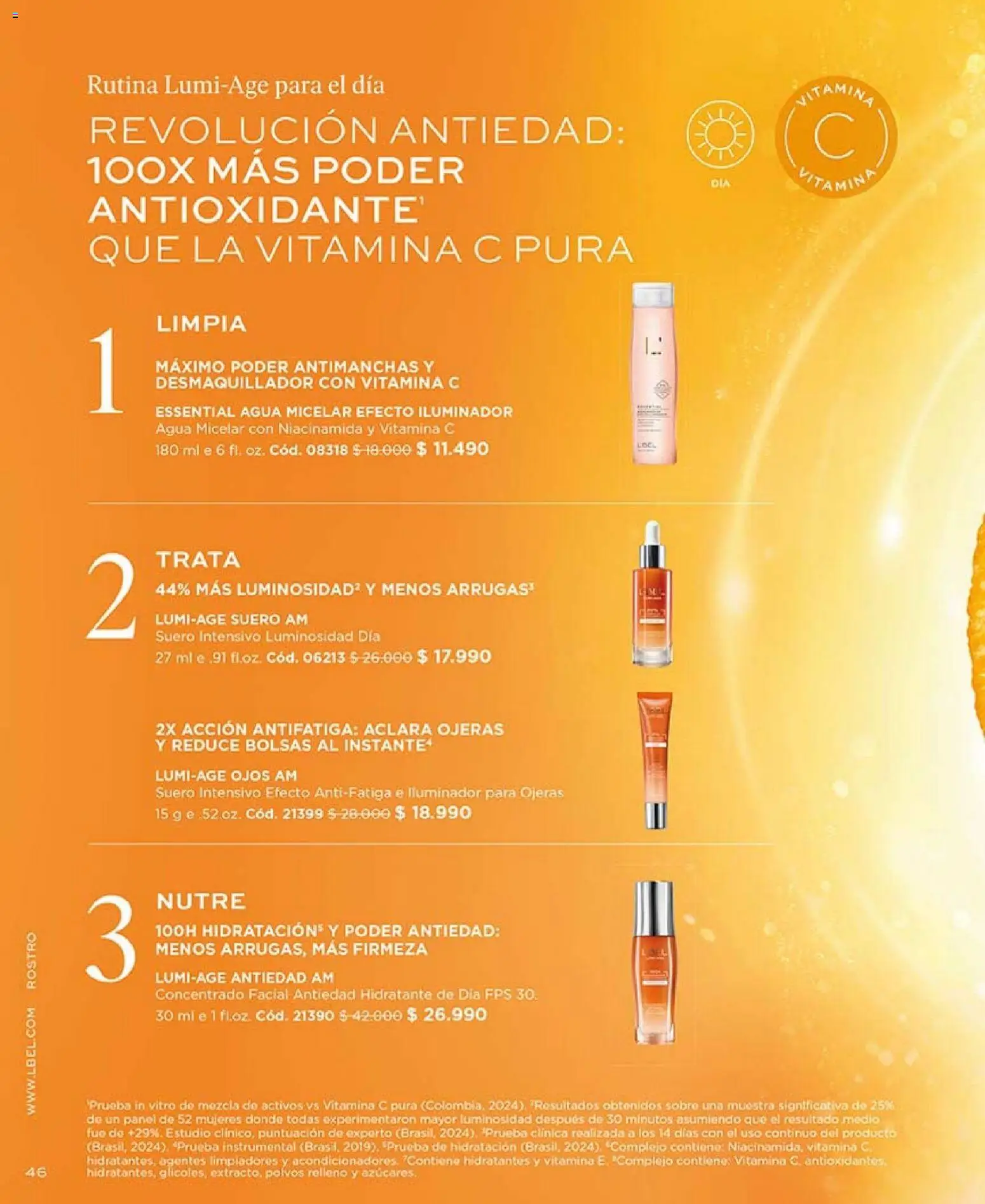 Catálogo L'Bel Campaña 1 │ válido desde el 01.01.2026 | Página: 46 | Productos: Agua, Sobre, Iluminador