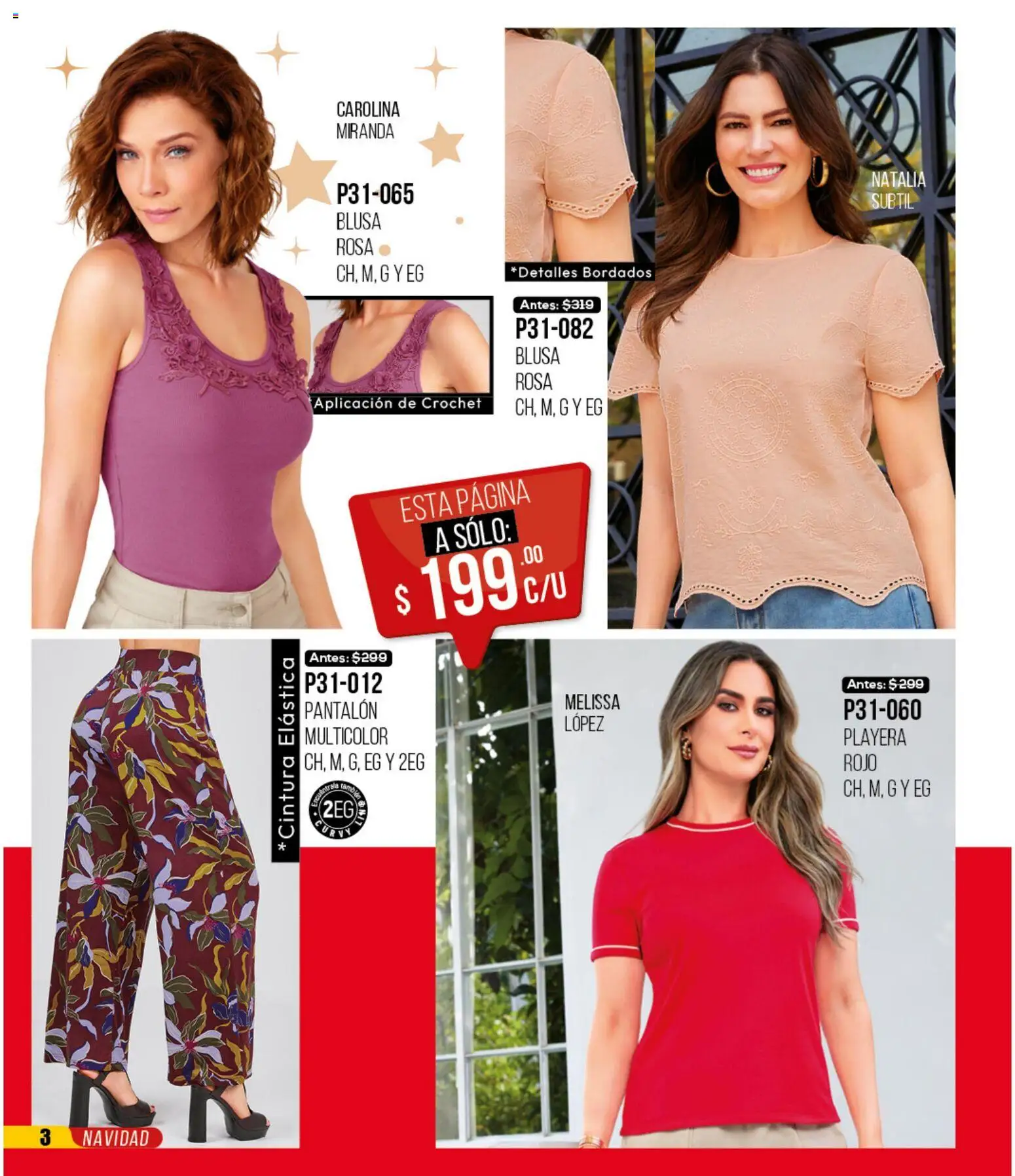 Nuevas ofertas de Cklass válidas en toda la República Mexicana desde el 30.11.2025. ¡Encuentra las mejores ofertas en Cklass catálogo Rebajas Navideñas Ropa! | Página: 4 | Productos: Blusa, Playera