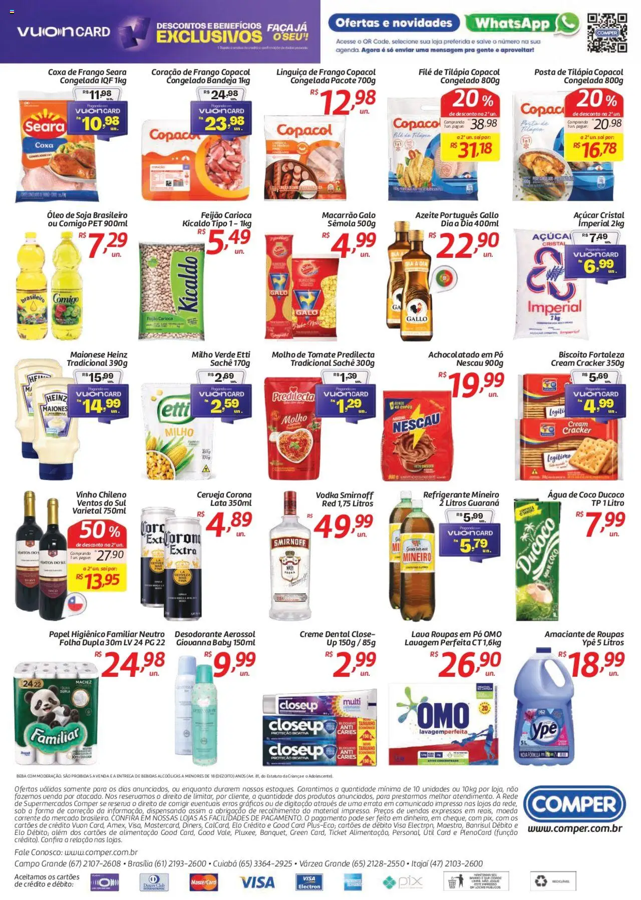 Comper Folheto - válido de 15.10.2025 | Página: 2 | Produtos: Pó, Biscoito, Coxa de frango, Maionese
