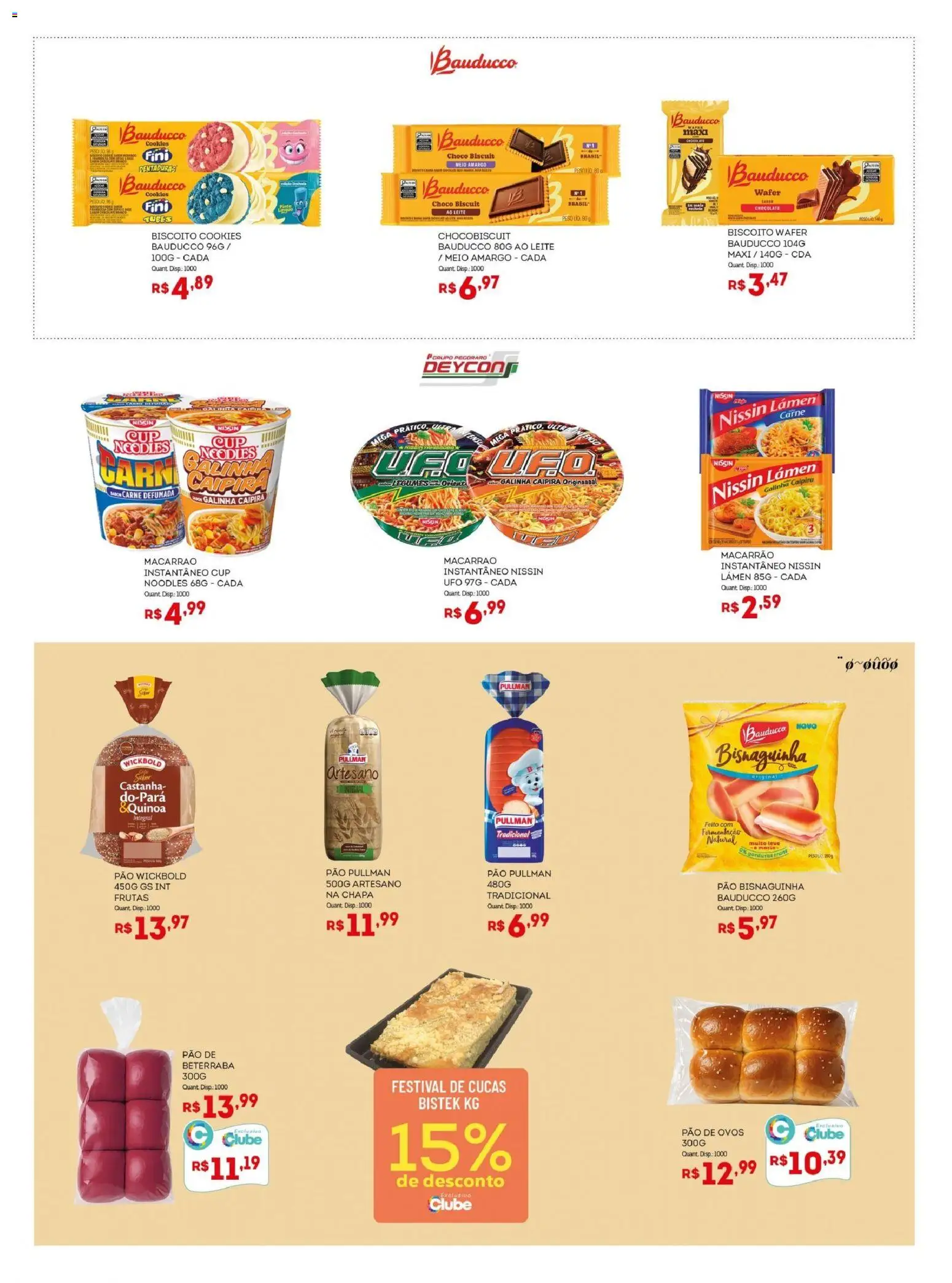 Bistek Supermercados Folheto - válido de 22.10.2025 | Página: 5 | Produtos: Beterraba, Leite, Ovos, Pão