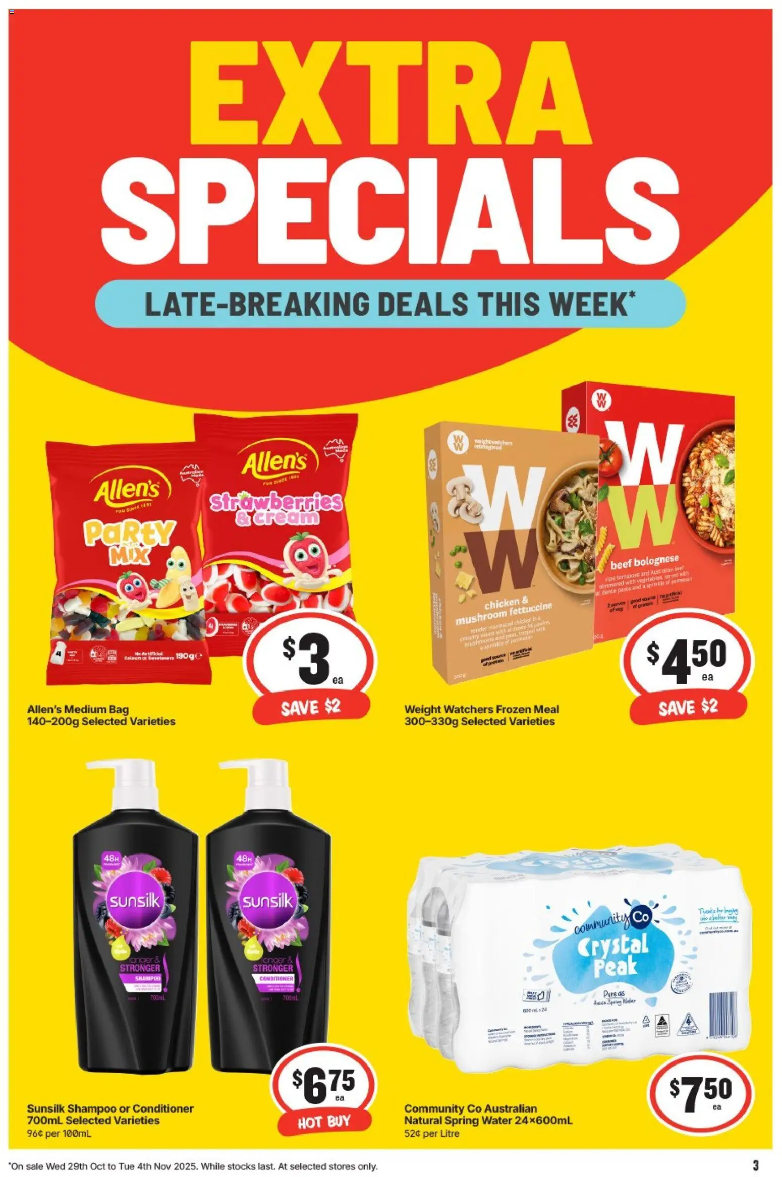 IGA catalogue - valid from 29.10.2025 | Page: 4 | Products: Pork, Pineapple, Prawns, Wood