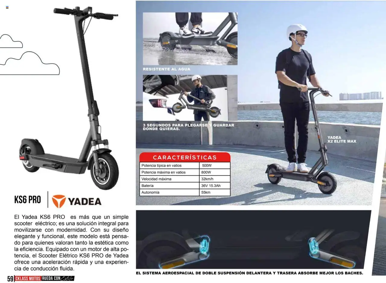 Nuevas ofertas de Cklass válidas en toda la República Mexicana desde el 18.06.2025. ¡Encuentra las mejores ofertas en Cklass catálogo Motos! | Página: 60 | Productos: Agua, Scooter, Batería