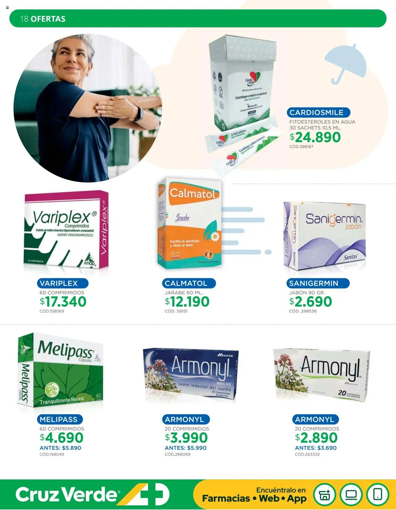 Ofertas Invierno Cruz Verde │ válido desde el 01.08.2025 | Página: 18 | Productos: Agua, Jabón