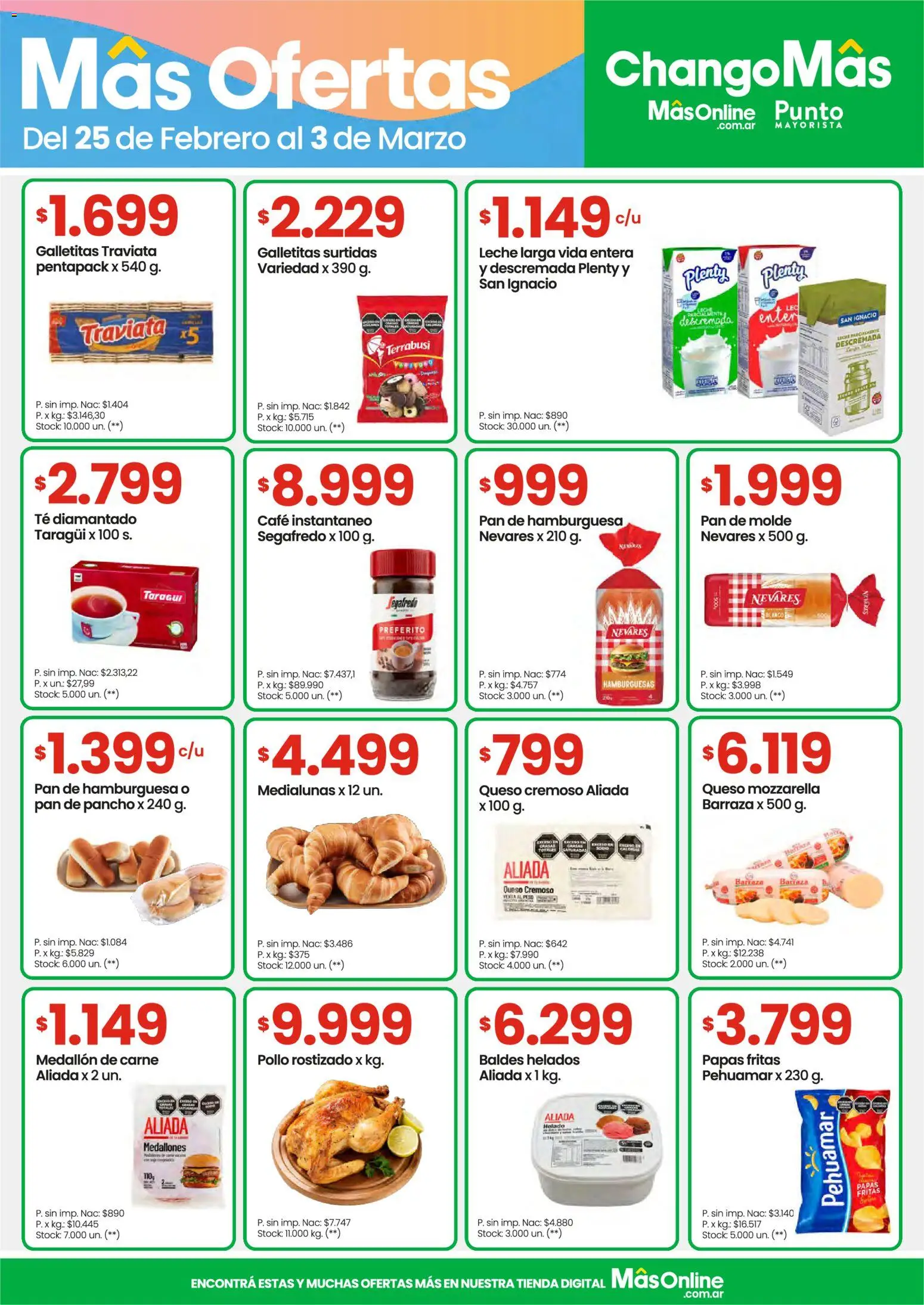 Punto Mayorista catálogo │ válido desde el 25.02.2026 | Página: 5 | Productos: Pollo, Queso, Café, Papas fritas