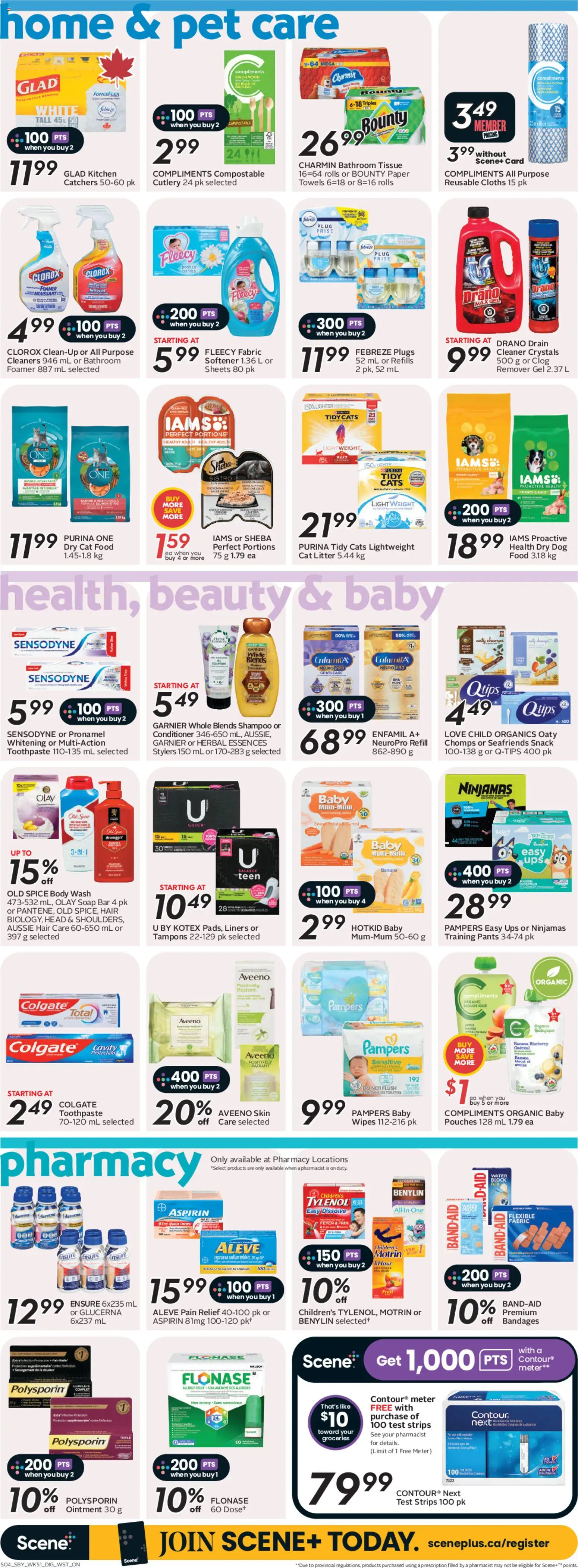 Safeway flyer valid from 16.04.2026 | Page: 12 | Products: Shampoo, Soap, Body wash, Pants