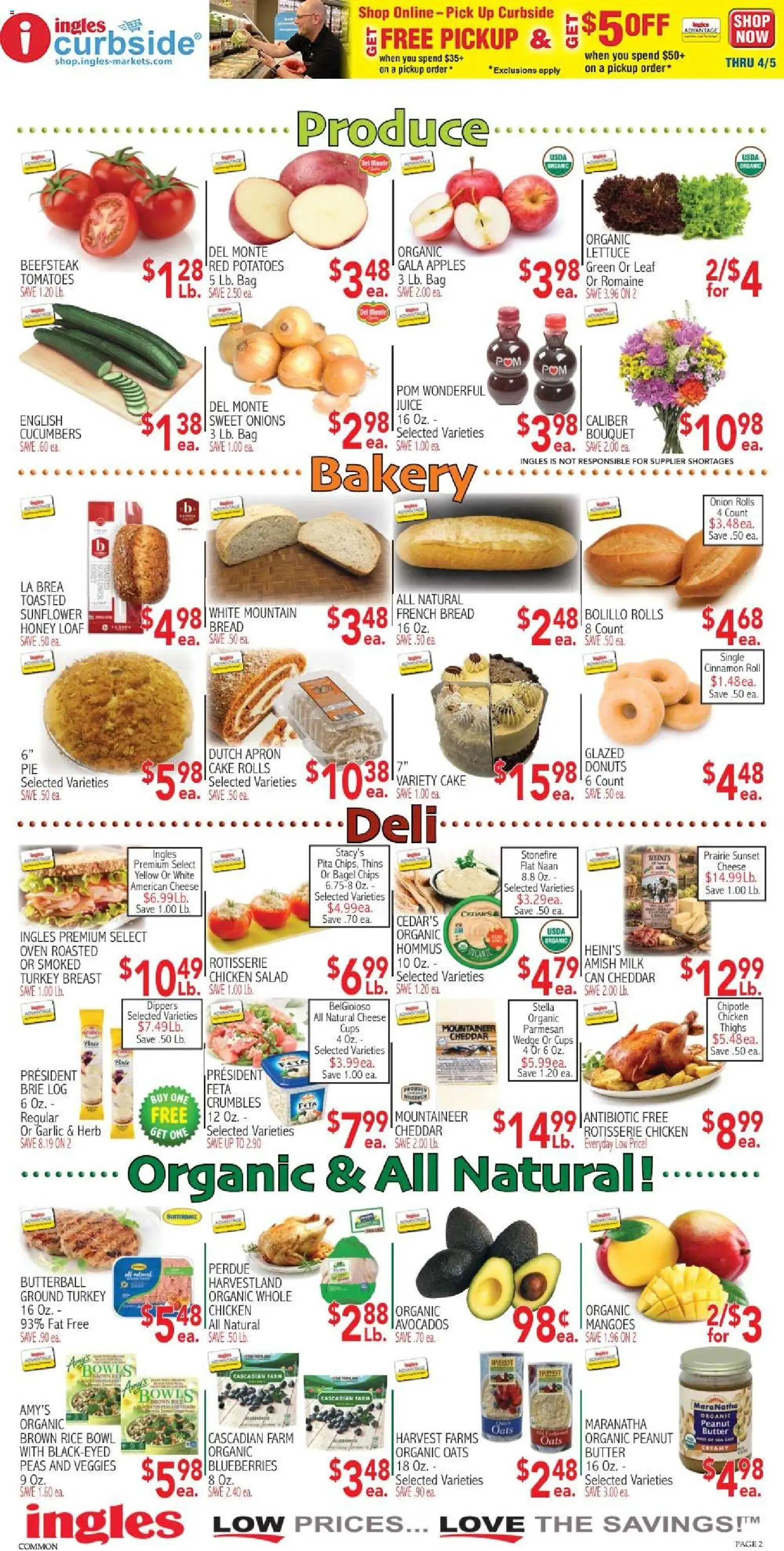 Ingles Weekly Ad - valid from 04.03.2026 | Page: 10 | Products: Bakery, Cucumbers, Salad, Garlic