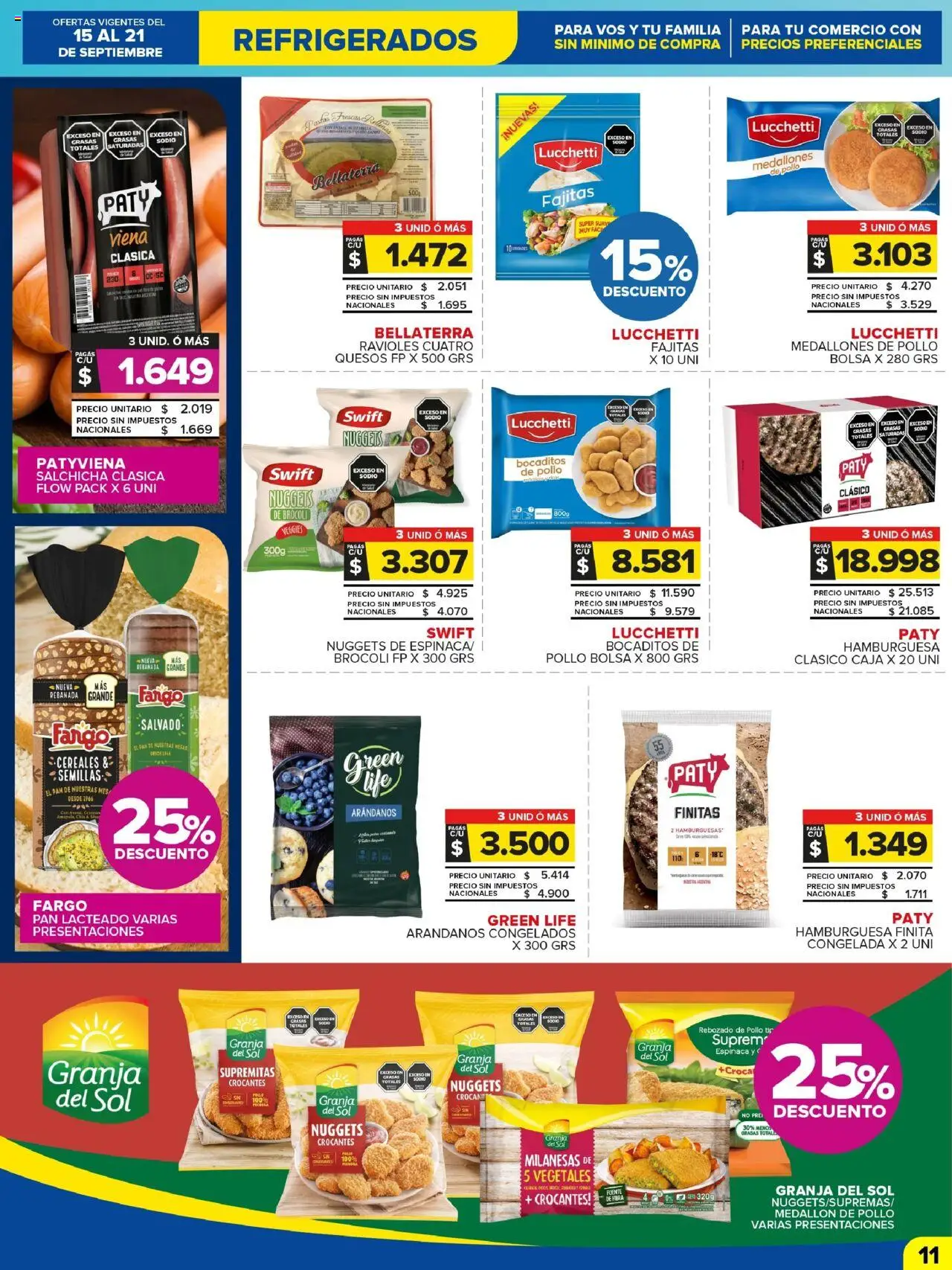 Carrefour Maxi catálogo - Jujuy │ válido desde el 15.09.2025 | Página: 11 | Productos: Brocoli, Arándanos, Pan, Cereales