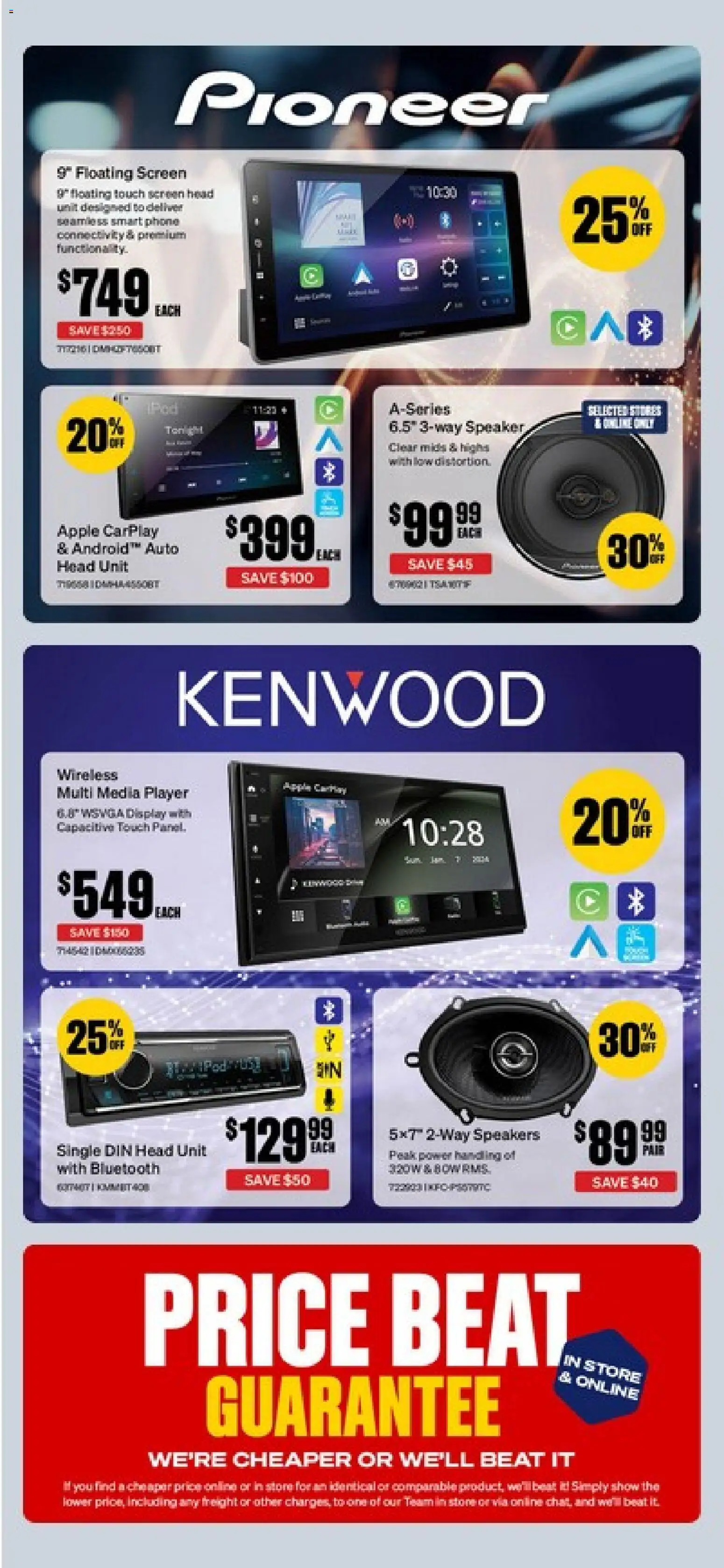 Supercheap Auto catalogue - valid from 04.03.2026 | Page: 20 | Products: Phone, Player, Speaker, Screen