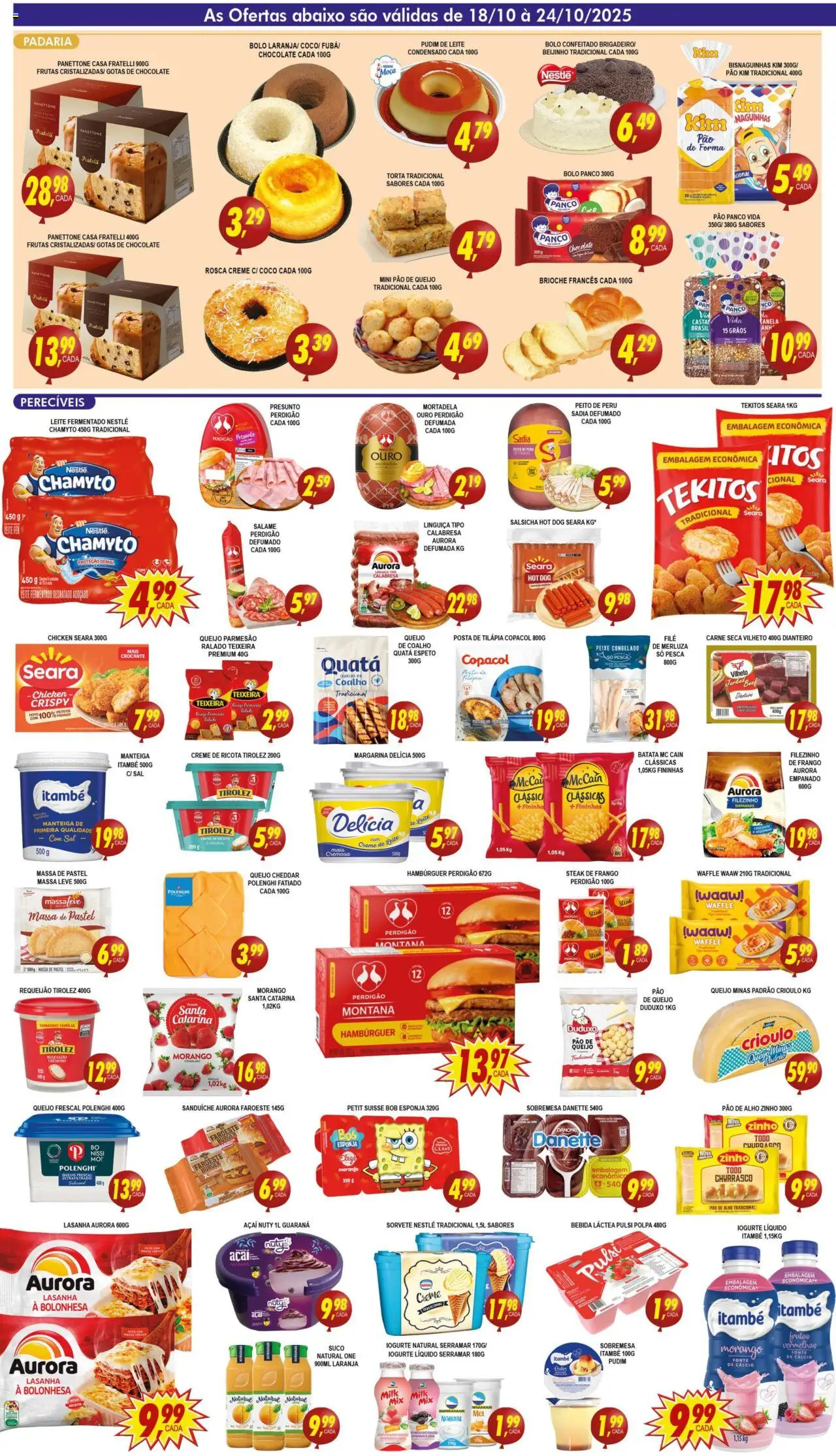 Kaçula Folheto - válido de 18.10.2025 | Página: 2 | Produtos: Iogurte, Ricota, Bolo, Lasanha