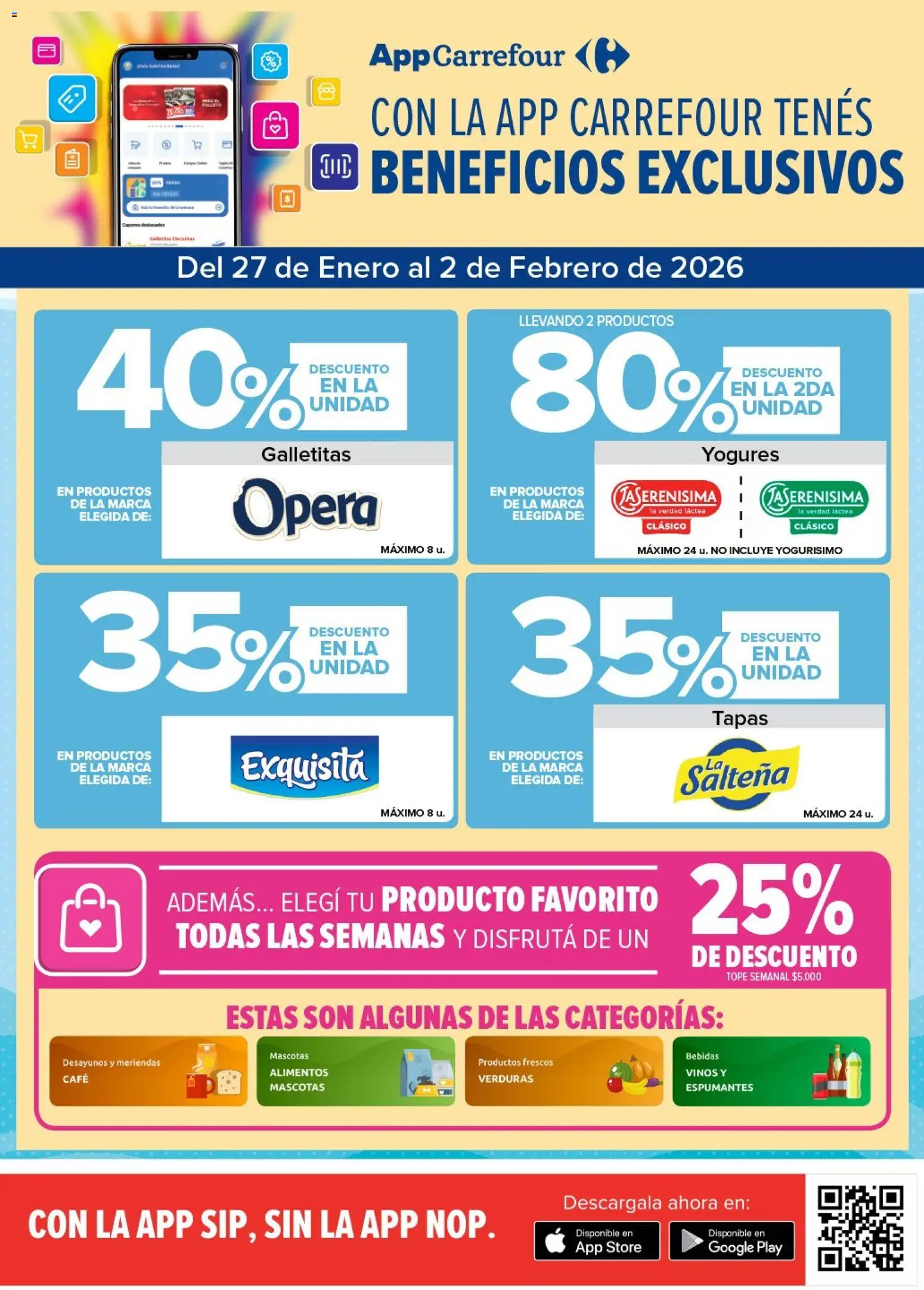 Carrefour - Ofertas Disfrutá el verano │ válido desde el 27.01.2026 | Página: 2 | Productos: Galletitas, Café