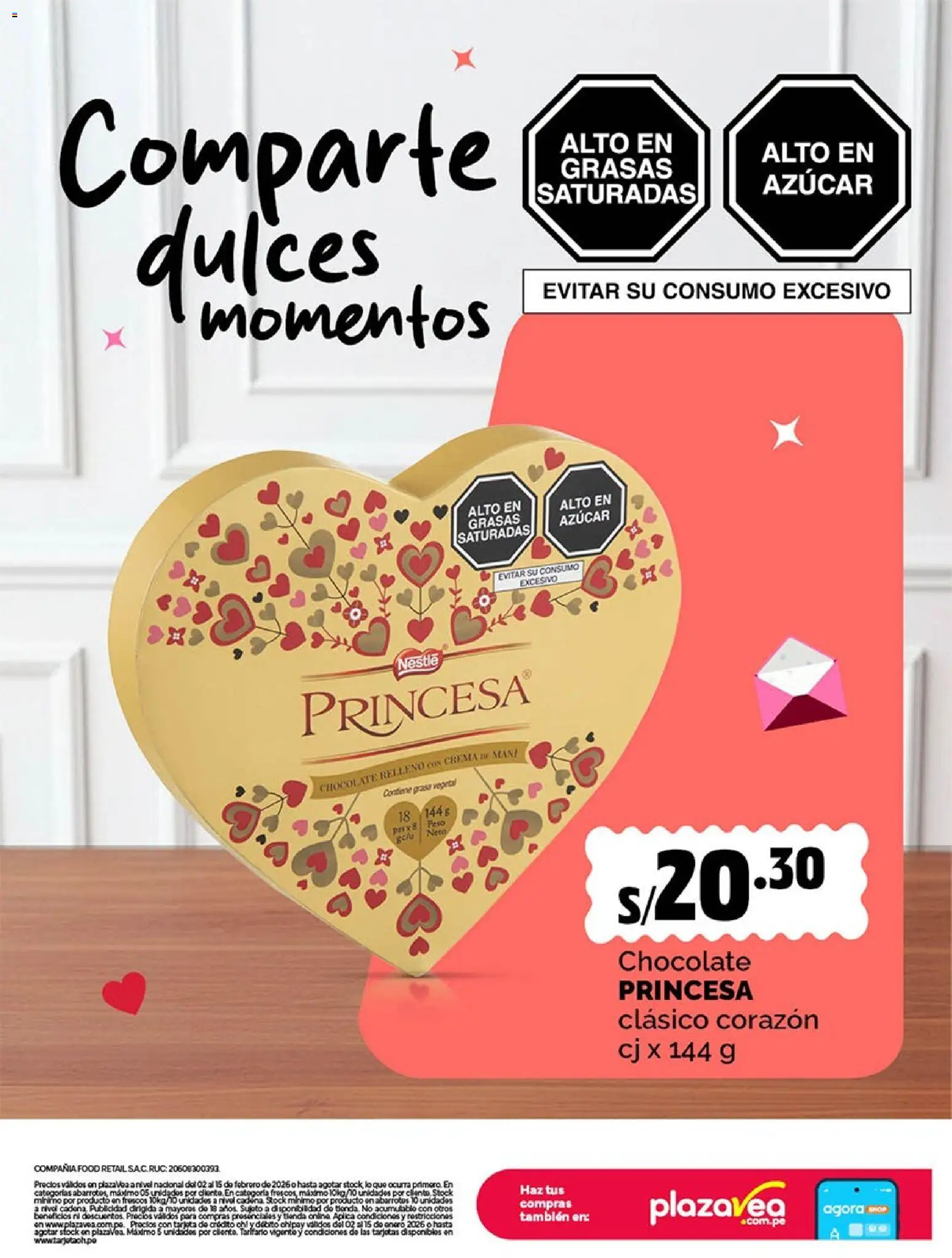 Catálogo Plaza Vea válido desde 02.02.2026 | Página: 10 | Productos: Chocolate, Crema, Peso