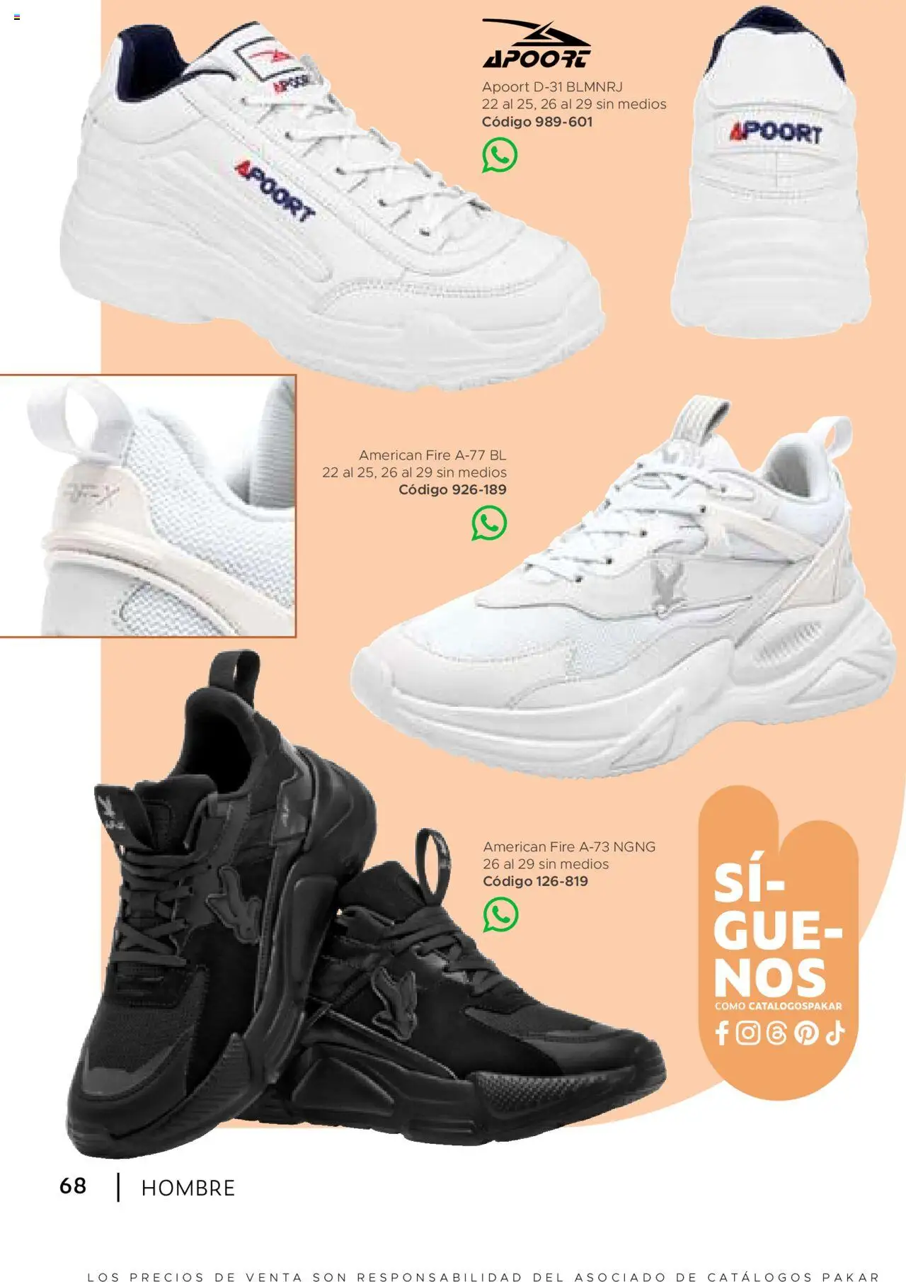 Nuevas ofertas de SC Pakar válidas en toda la República Mexicana desde el 24.07.2025. ¡Encuentra las mejores ofertas en SC Pakar - Catálogo Hombre otoño / invierno! | Página: 68 | Productos: Res