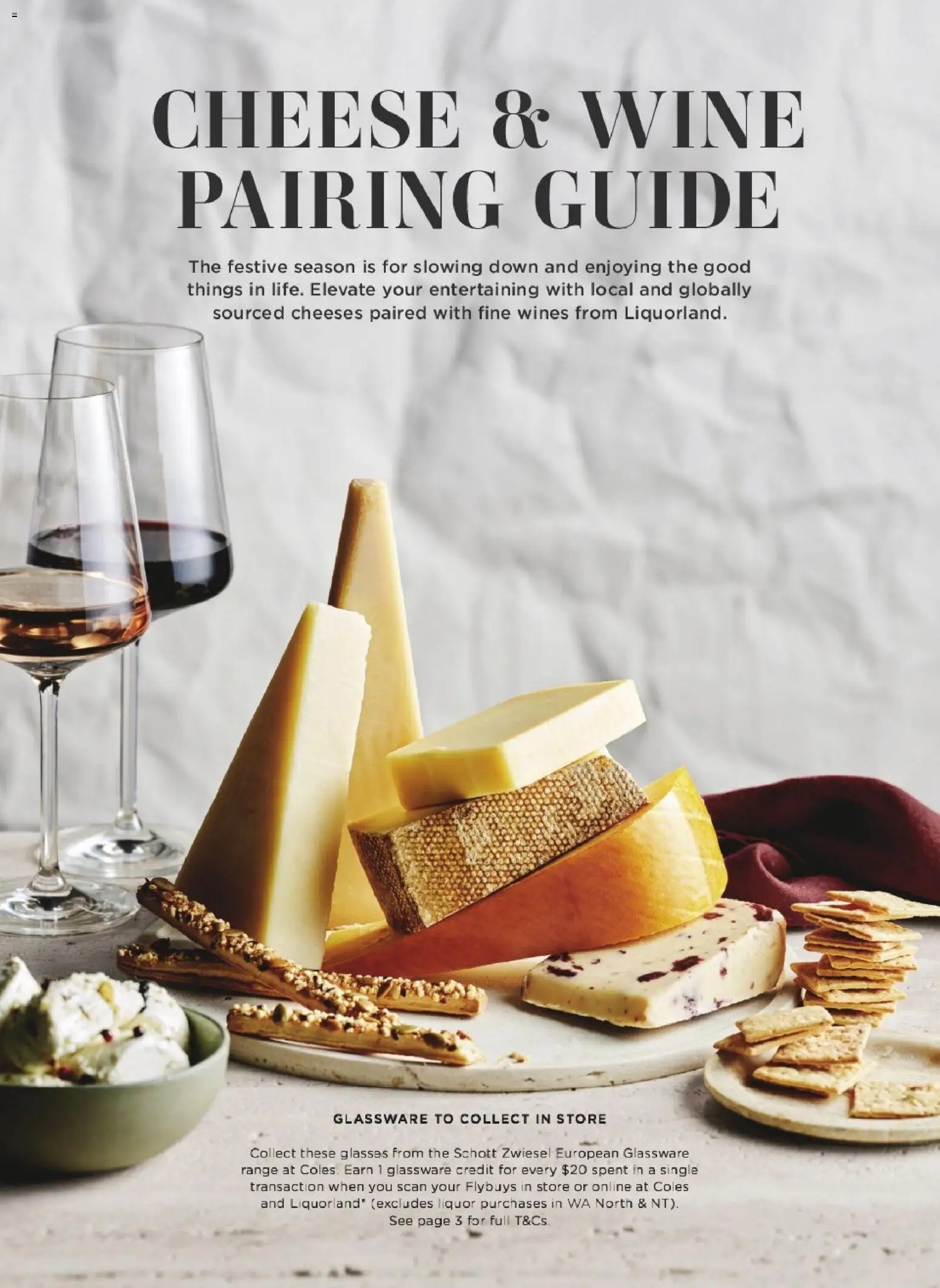 Coles catalogue - valid from 05.11.2025 | Page: 14 | Products: Cheese, Glassware, Wine, Glasses