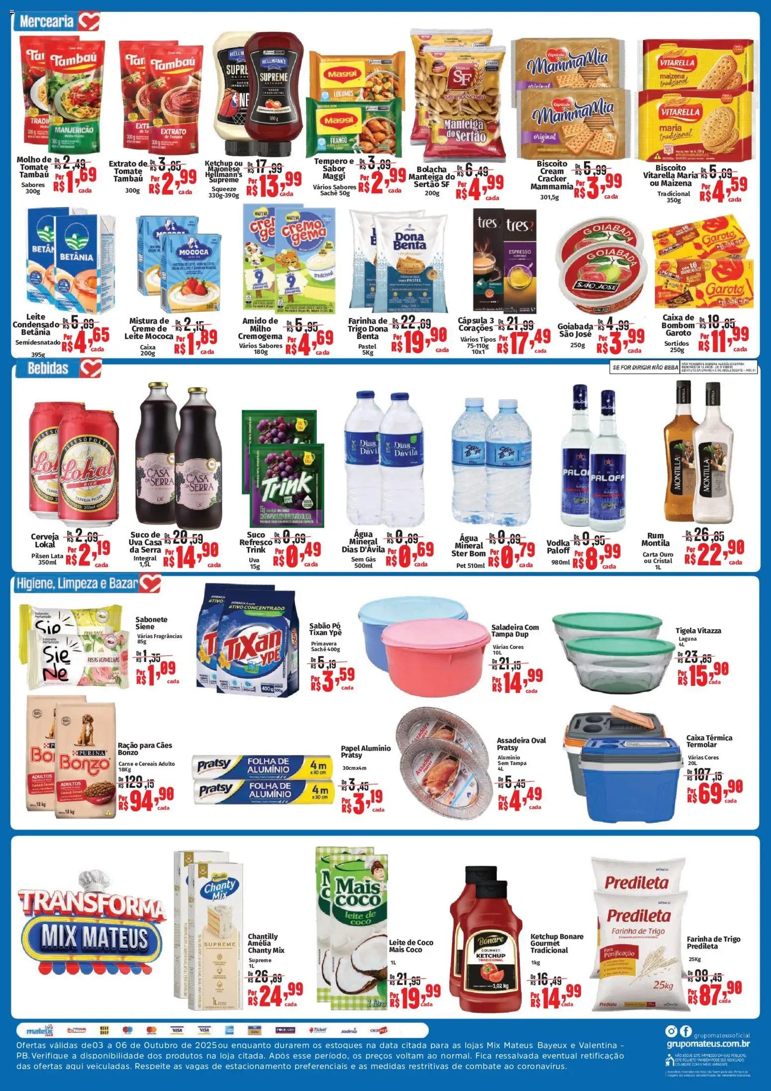 Mateus Folheto - válido de 03.11.2025 | Página: 2 | Produtos: Coco, Cereais, Bombom, Tigela