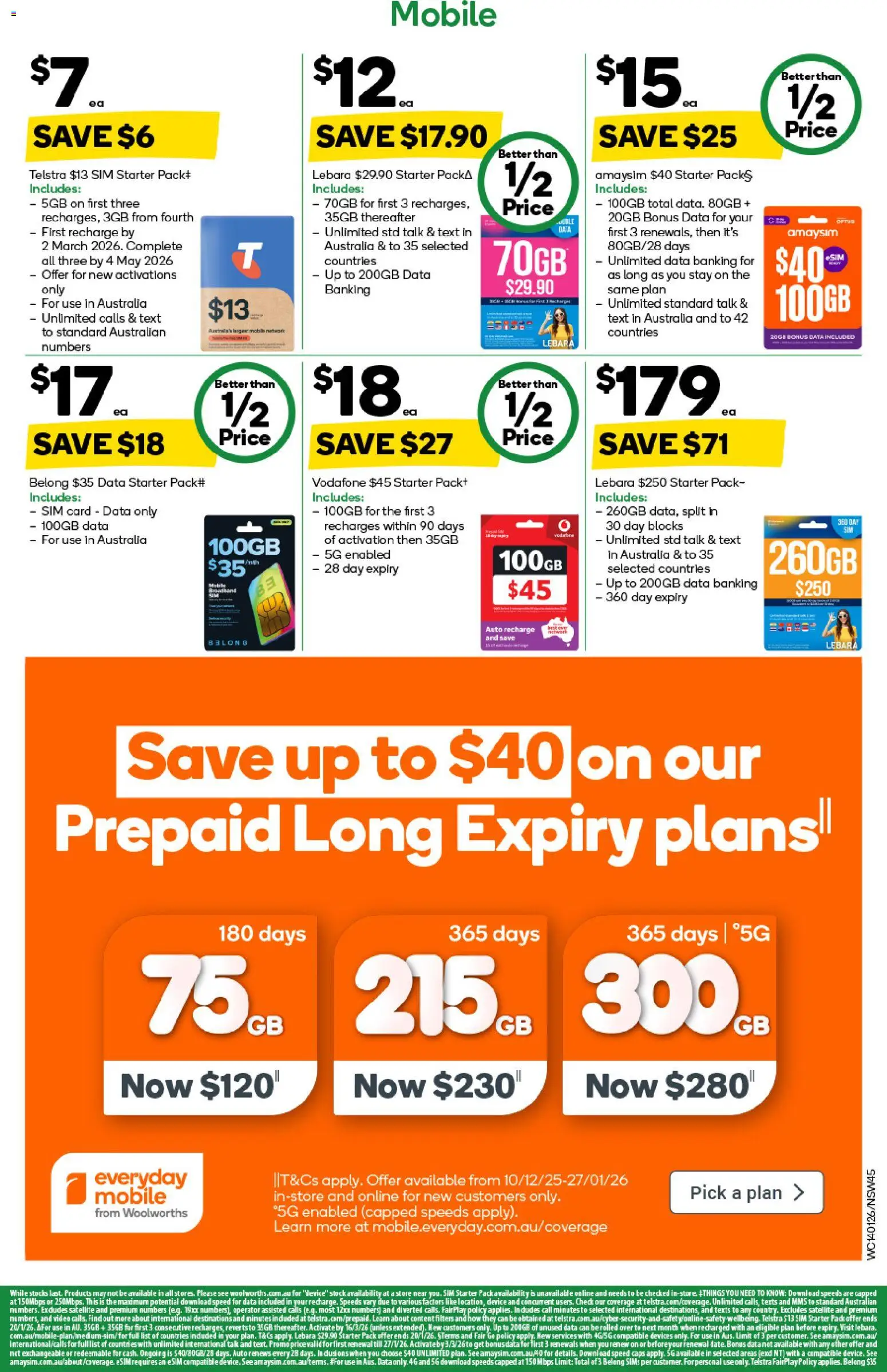 Woolworths catalogue - valid from 14.01.2026 | Page: 45 | Products: Device, Satellite, Mobile