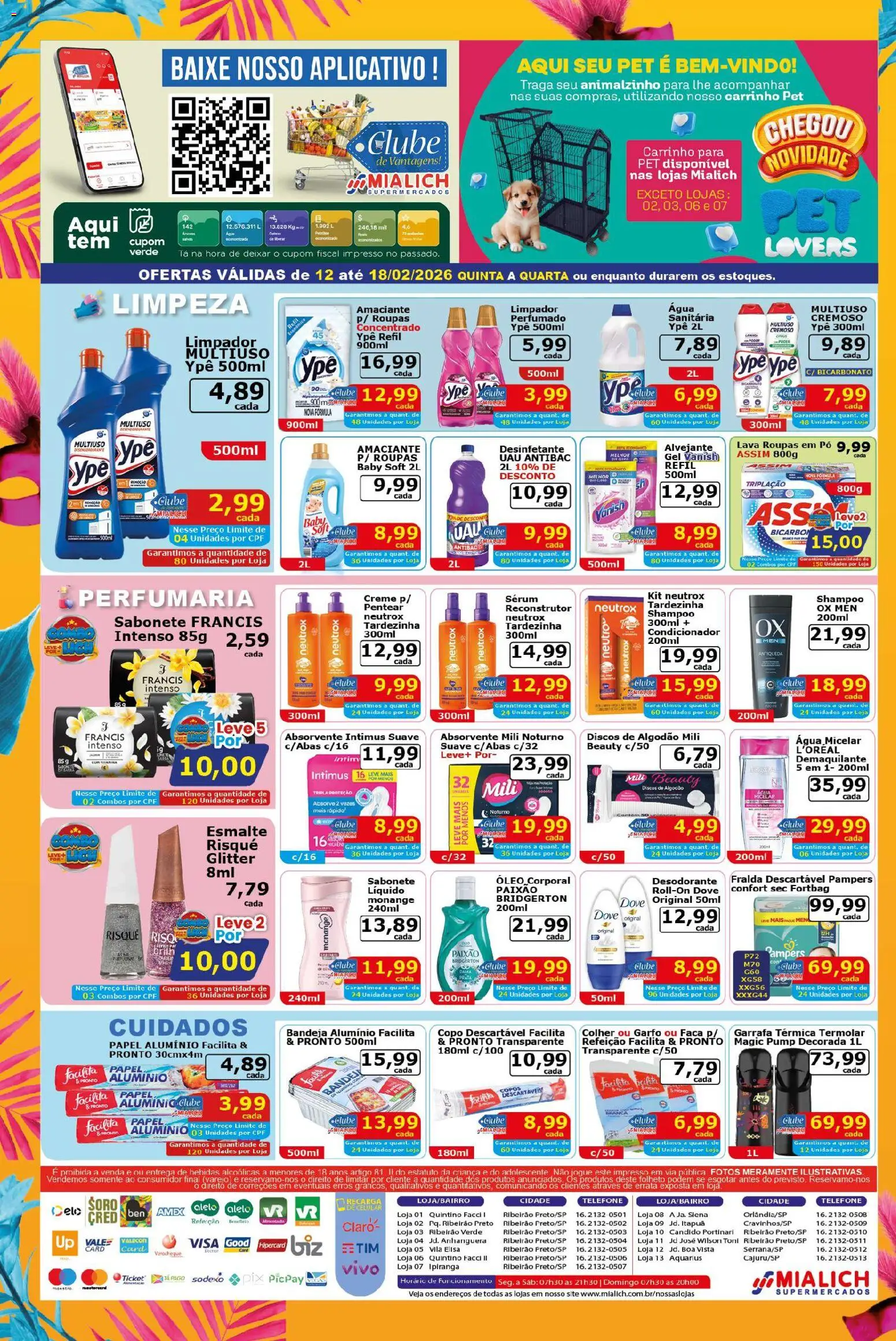 Mialich Supermercados Folheto - válido de 12.02.2026 | Página: 4 | Produtos: Asa de frango, Frango