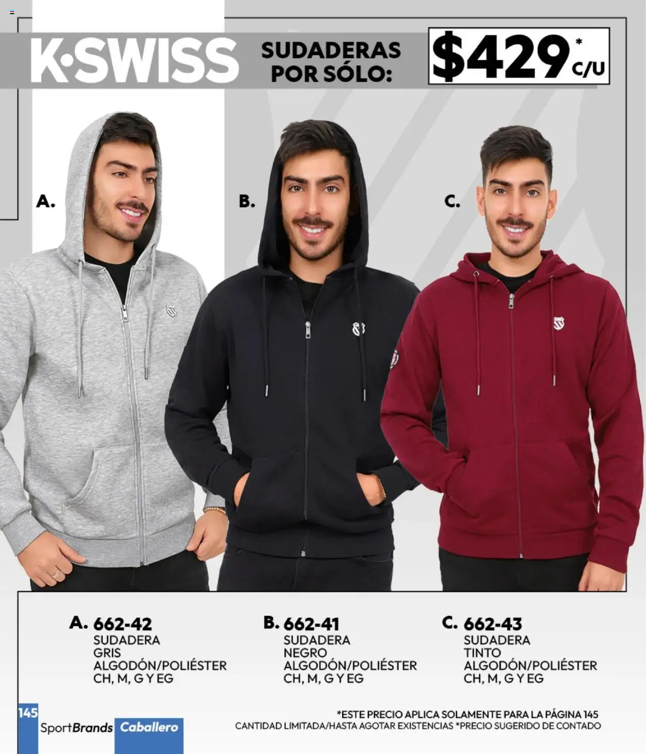 Nuevas ofertas de Cklass válidas en toda la República Mexicana desde el 16.09.2025. ¡Encuentra las mejores ofertas en Cklass - Catálogo Invierno Sportbrands! | Página: 146 | Productos: Sudadera