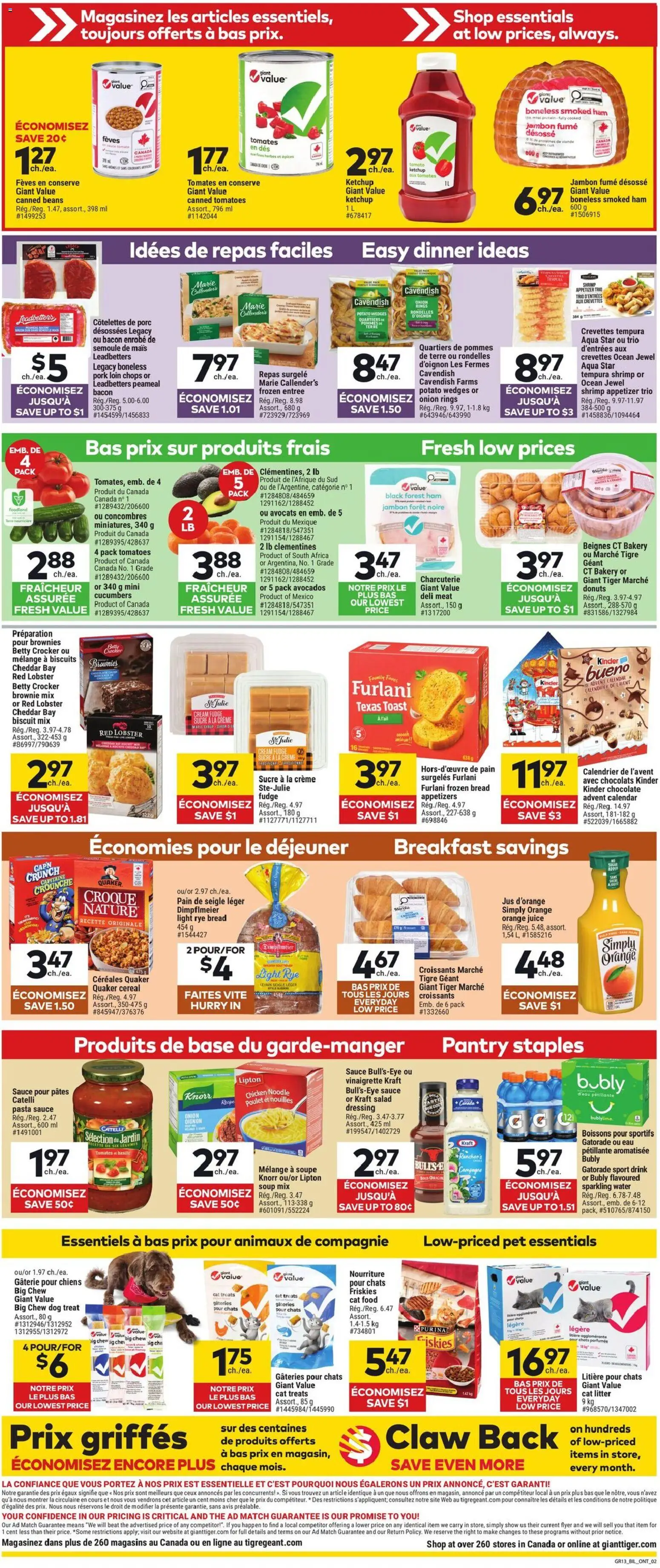 Giant Tiger flyer valid from 29.10.2025 | Page: 2 | Products: Salad, Bakery, Chocolate, Chicken