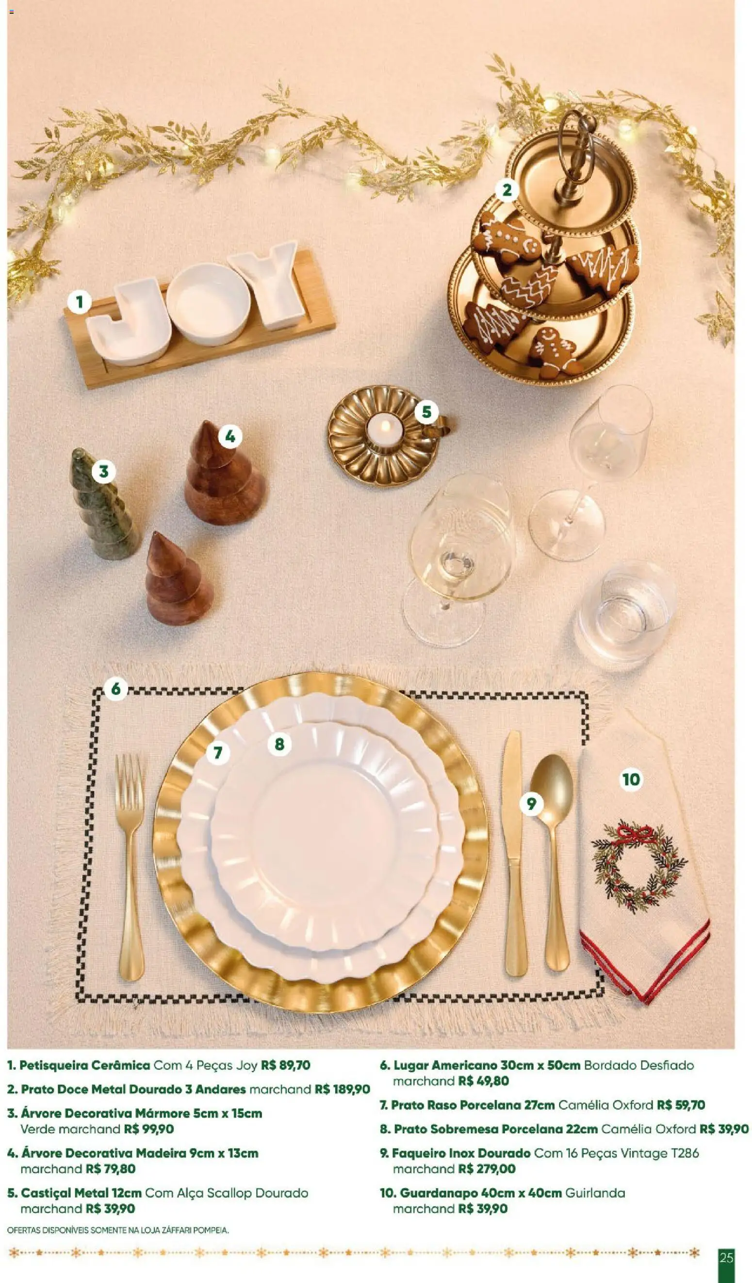 Zaffari Folheto - válido de 28.10.2025 | Página: 25 | Produtos: Guirlanda, Guardanapo