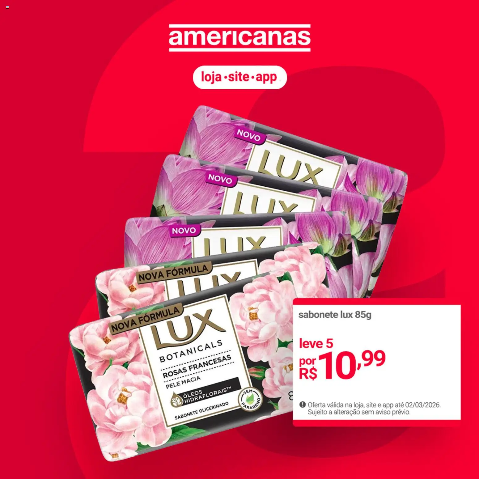 Lojas Americanas Folheto - válido de 24.02.2026 | Página: 4 | Produtos: Sabonete