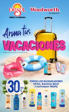 Vista previa de Del Sol y Woolworth catálogo Arma tus Vacaciones , nuevo folleto de la tienda, válido en México a partir del 19.03.2026