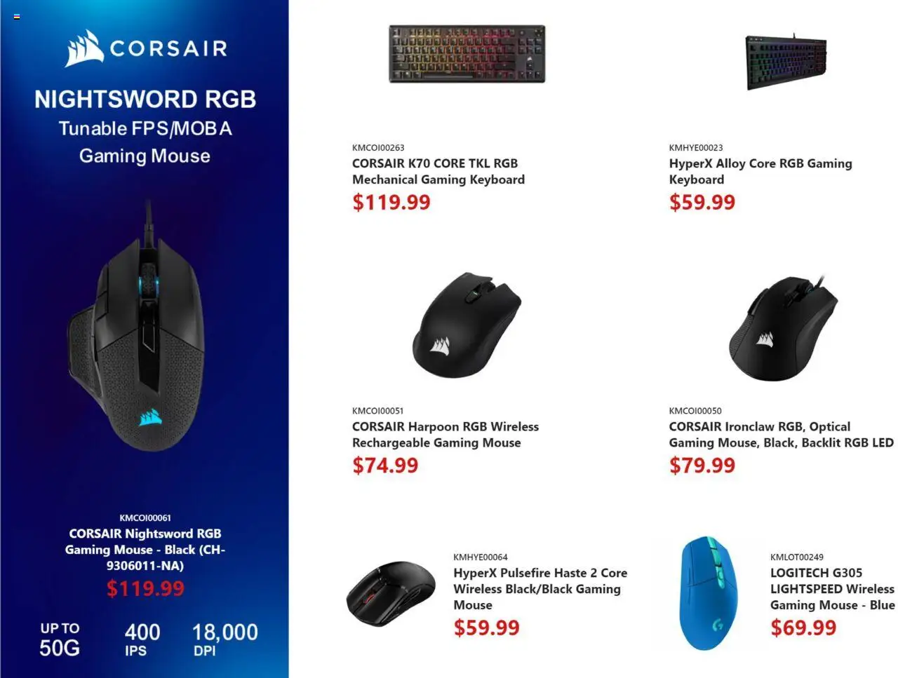Canada Computers flyer valid from 03.10.2025 | Page: 7 | Products: Mouse, Keyboard