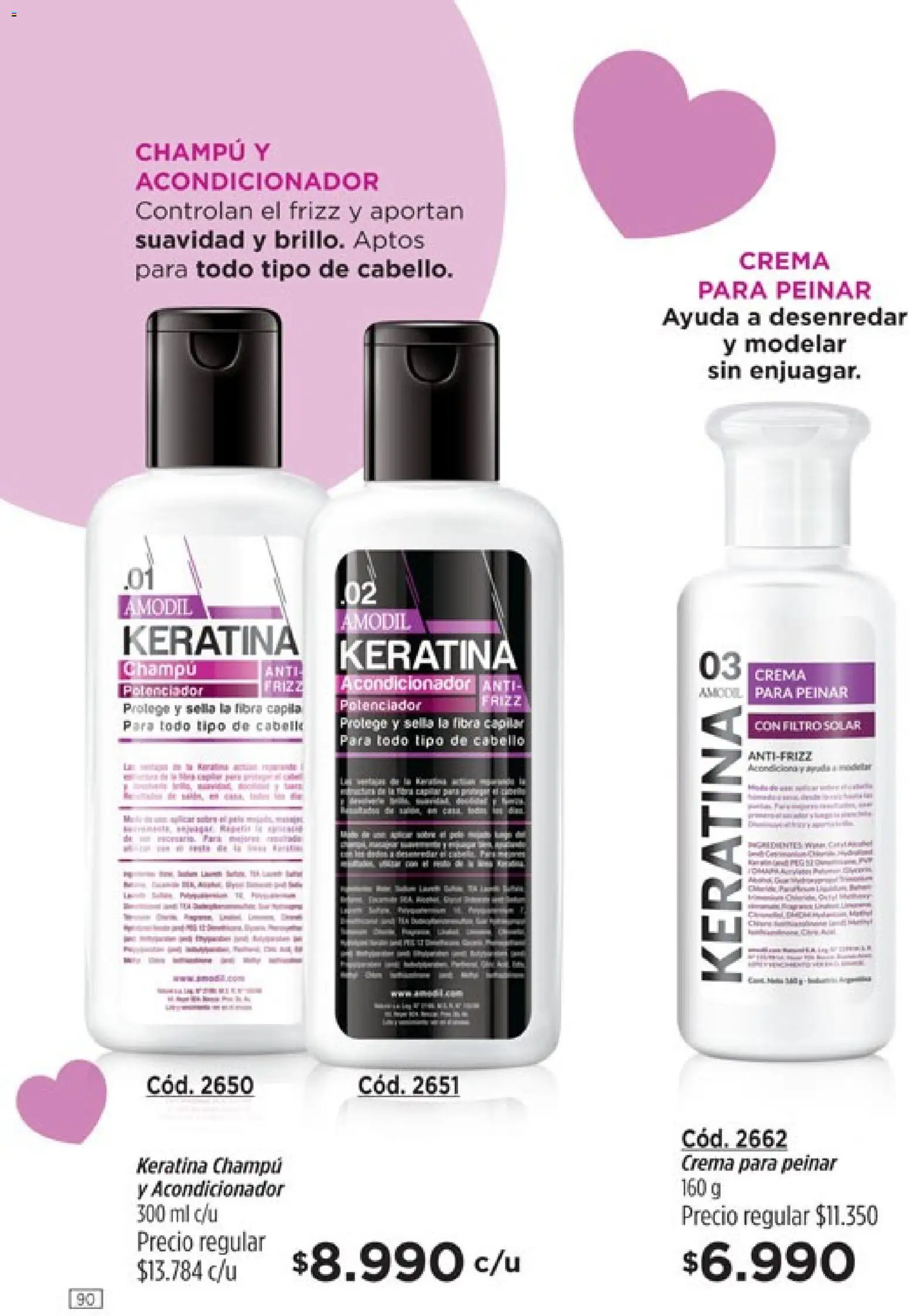 Catálogo Amodil Campaña 2 │ válido desde el 01.02.2026 | Página: 90 | Productos: Champú, Acondicionador, Crema