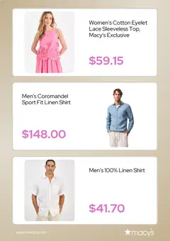 Preview of Macy's weekly ads valid from 03.04.2026 | Page: 4 | Products: Shirt