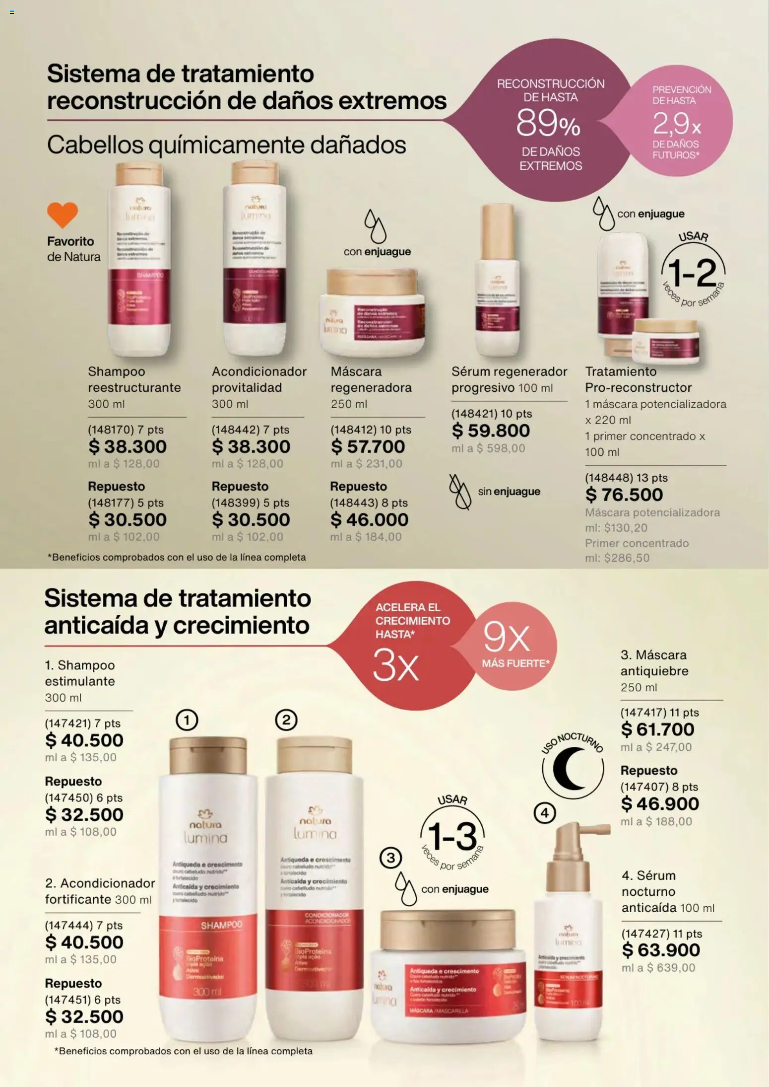Natura revista - valida desde el 13.11.2025 | Página: 149 | Productos: Serum, Shampoo, Máscara, Acondicionador